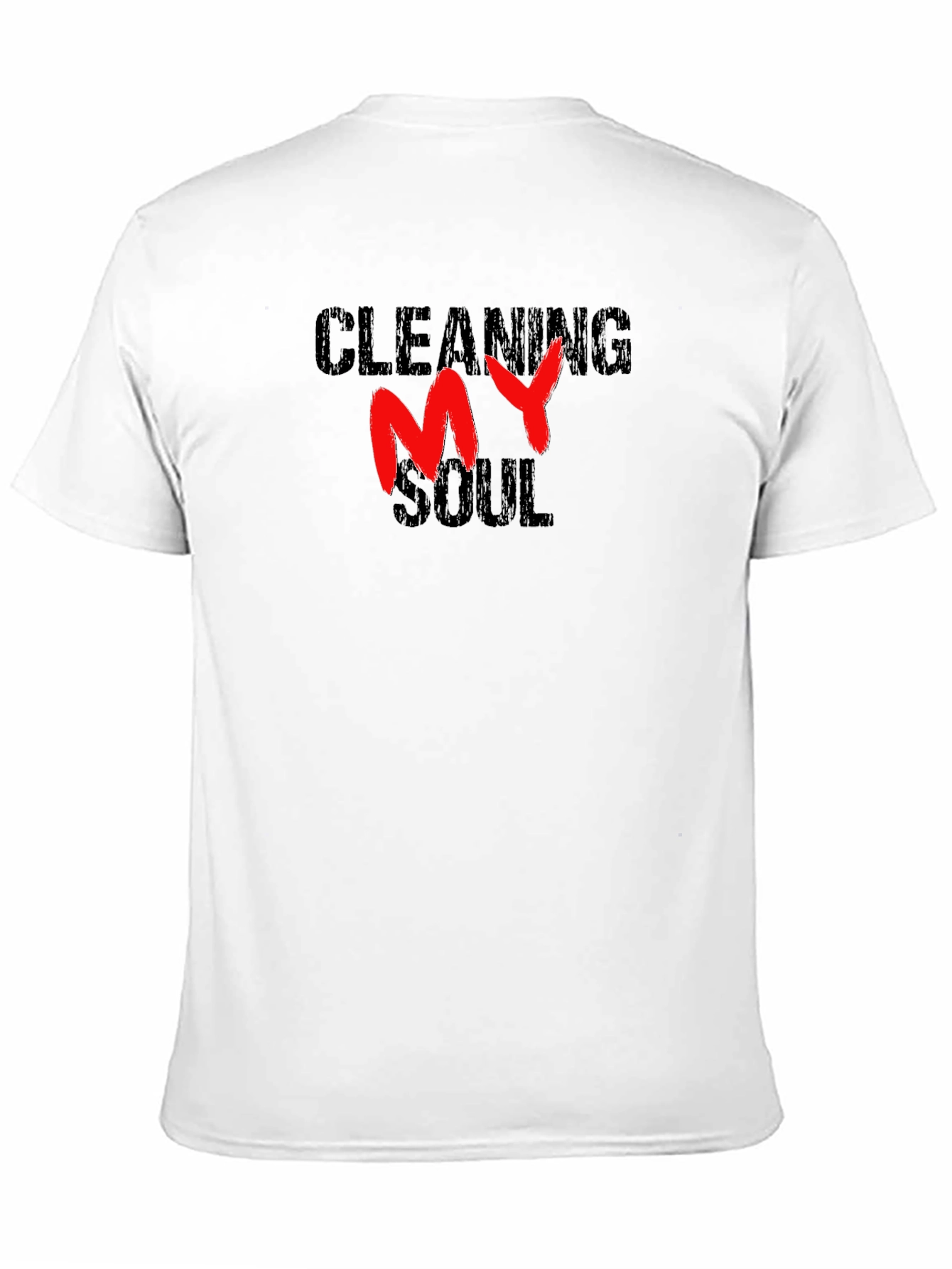 Black Cleaning My Soul Graphic T-Shirt view 11