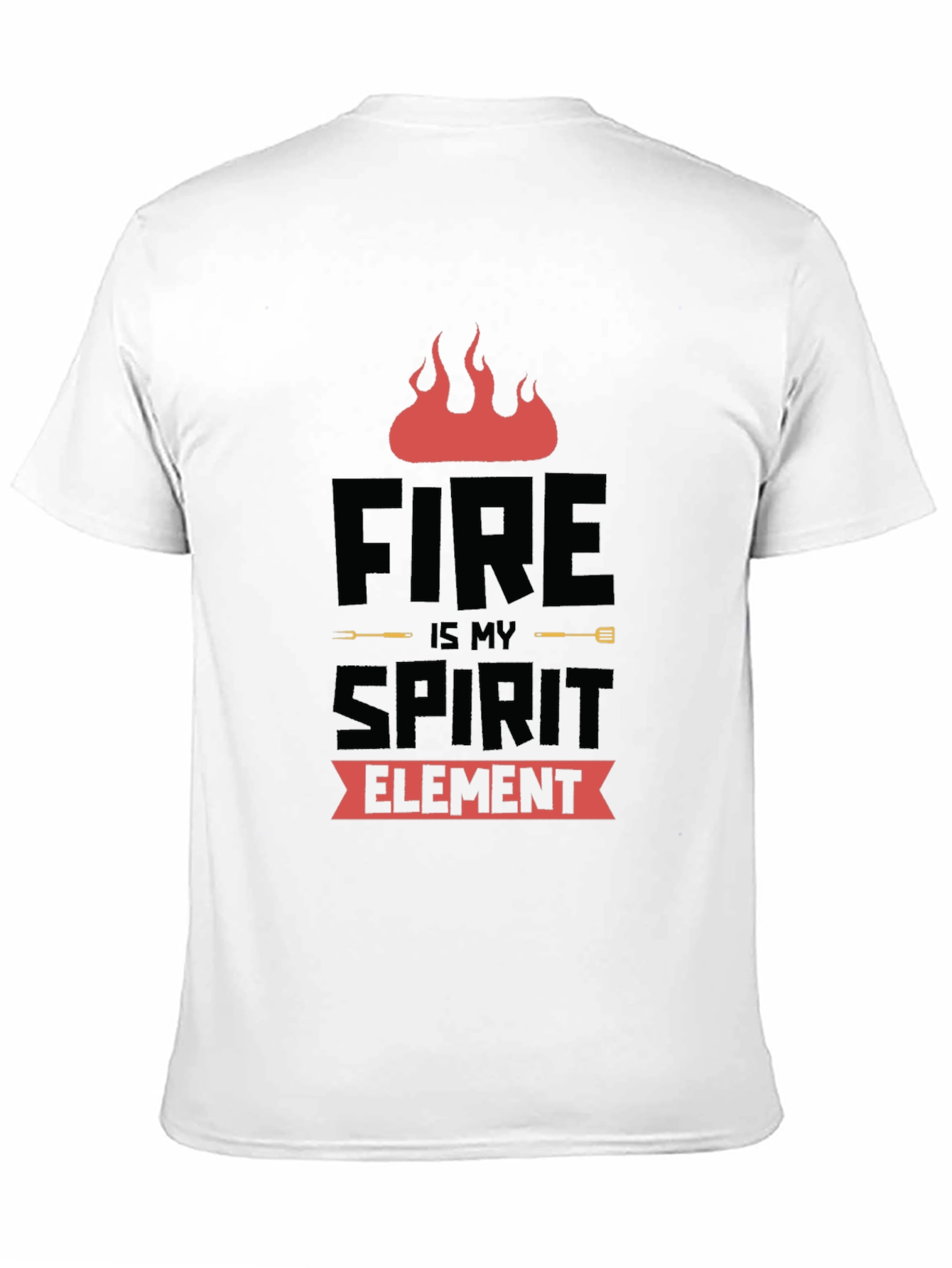 Fire is My Spirit Element Black T-Shirt - 11