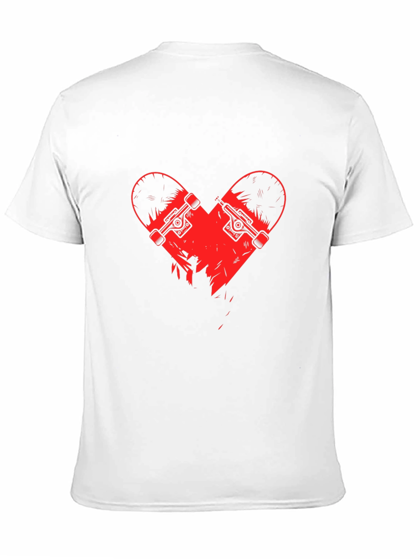 Black Skate Heart Graphic Tee - Black view 11