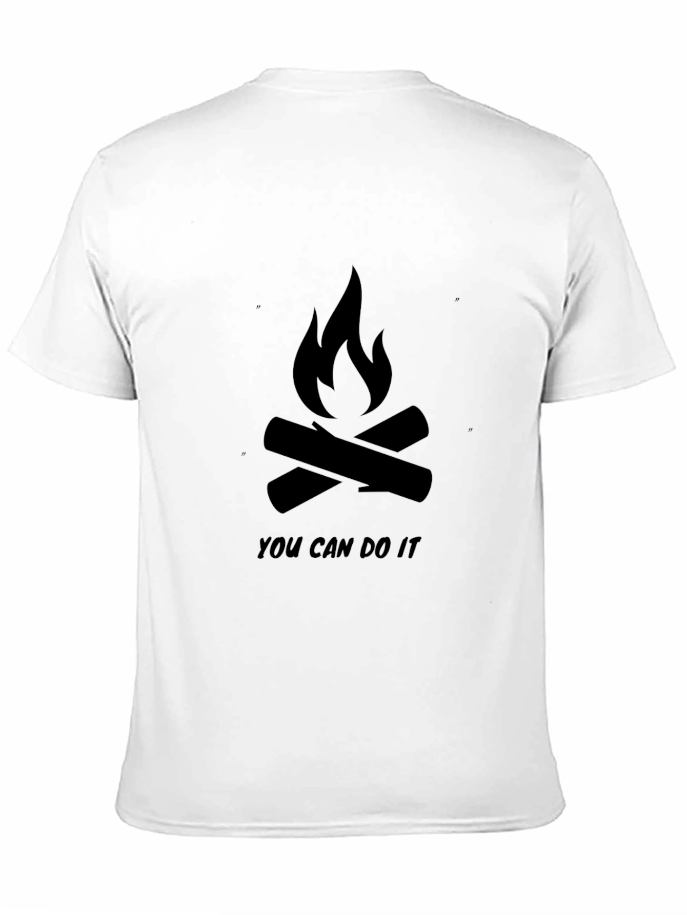 Black Motivational Campfire Graphic T-Shirt view 11