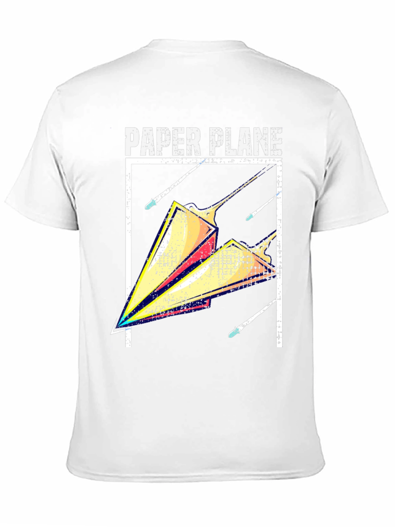 Black Paper Plane Graphic Tee - Modern Casual Style view 11