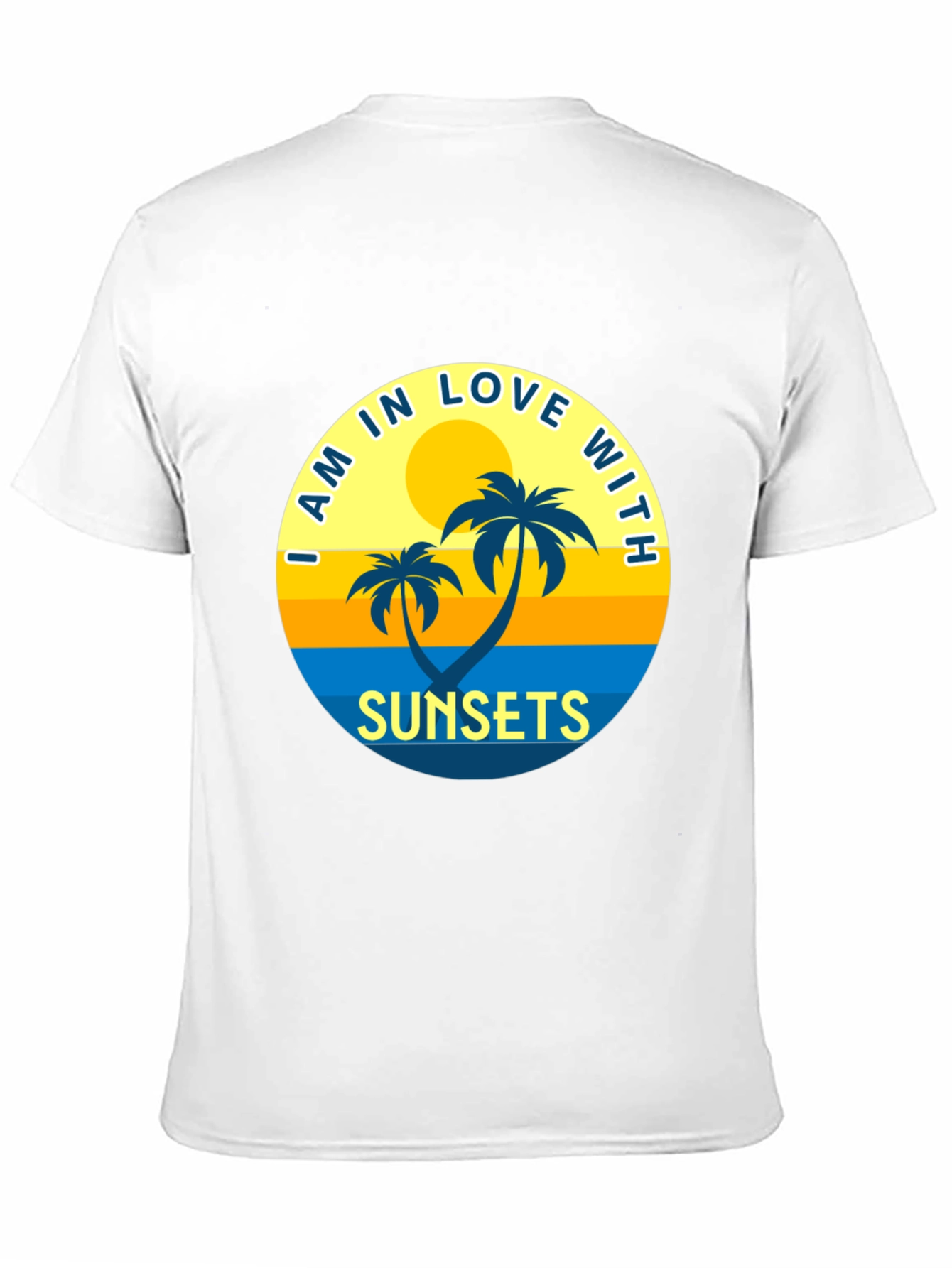 Black Sunset Palms Graphic T-Shirt view 11