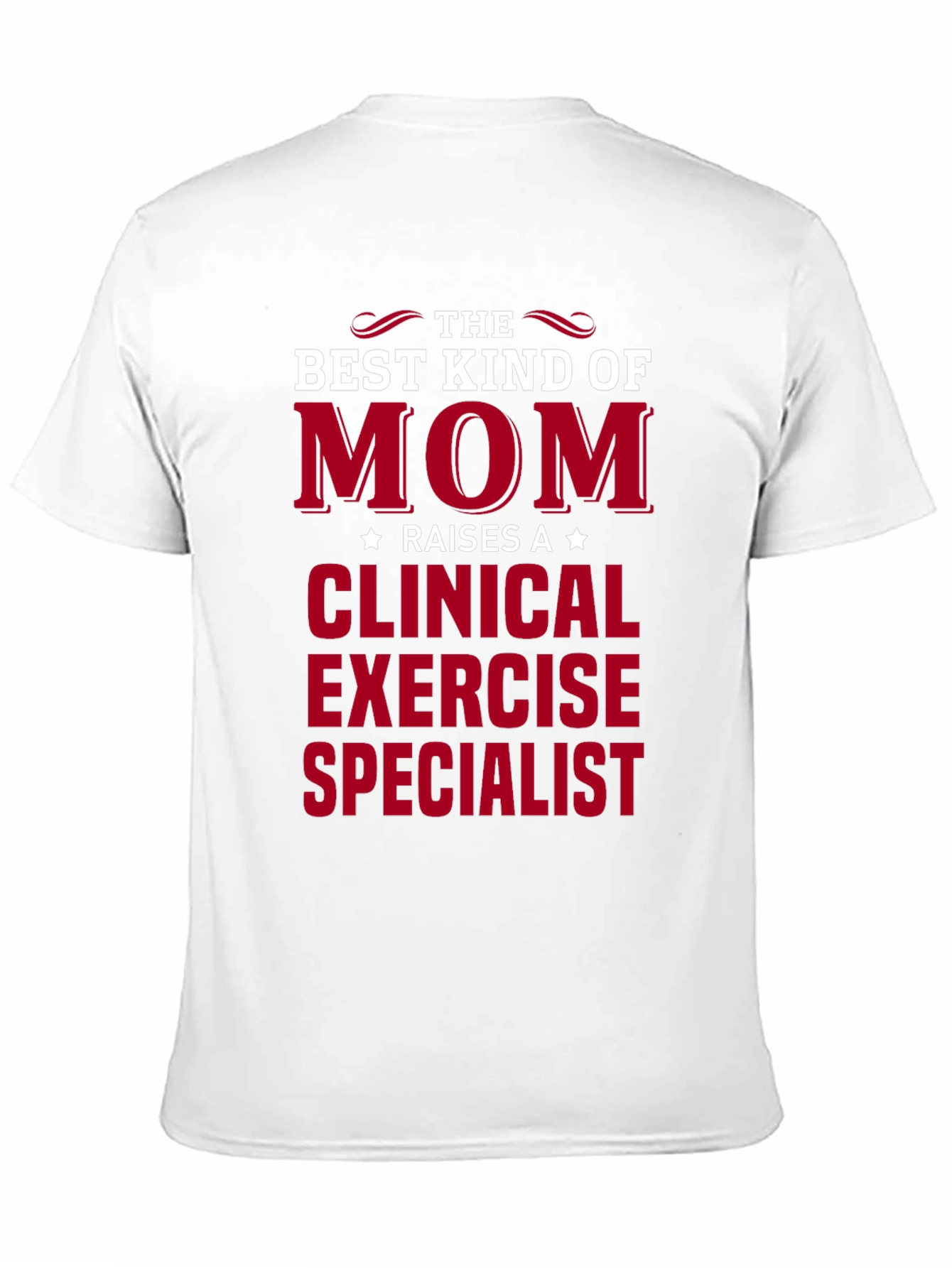 Black Best Mom Raises Clinical Exercise Specialist Tee view 11