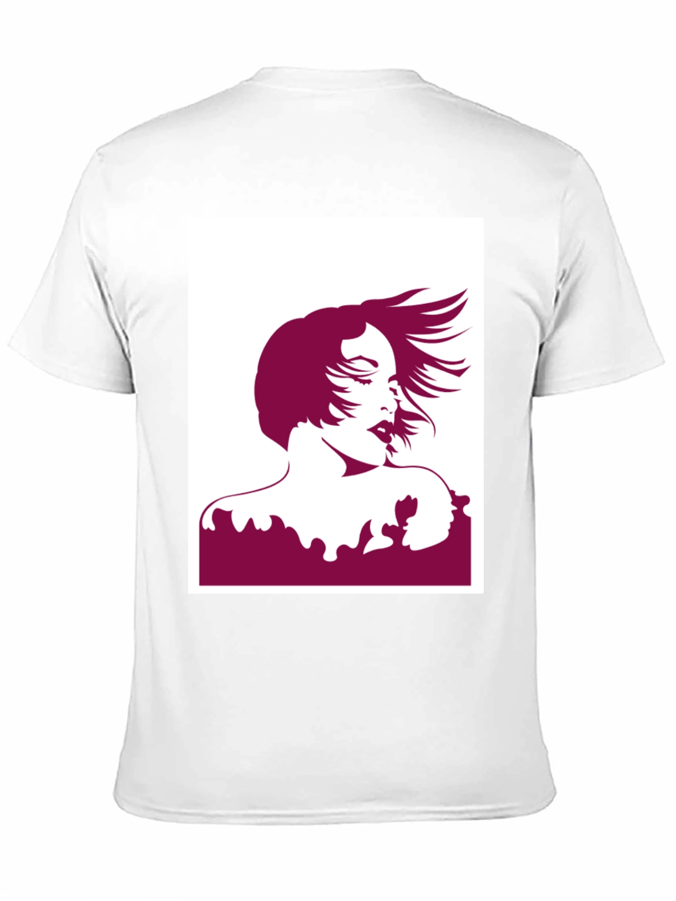 Black Silhouette Graphic Tee - Black Cotton Blend view 11