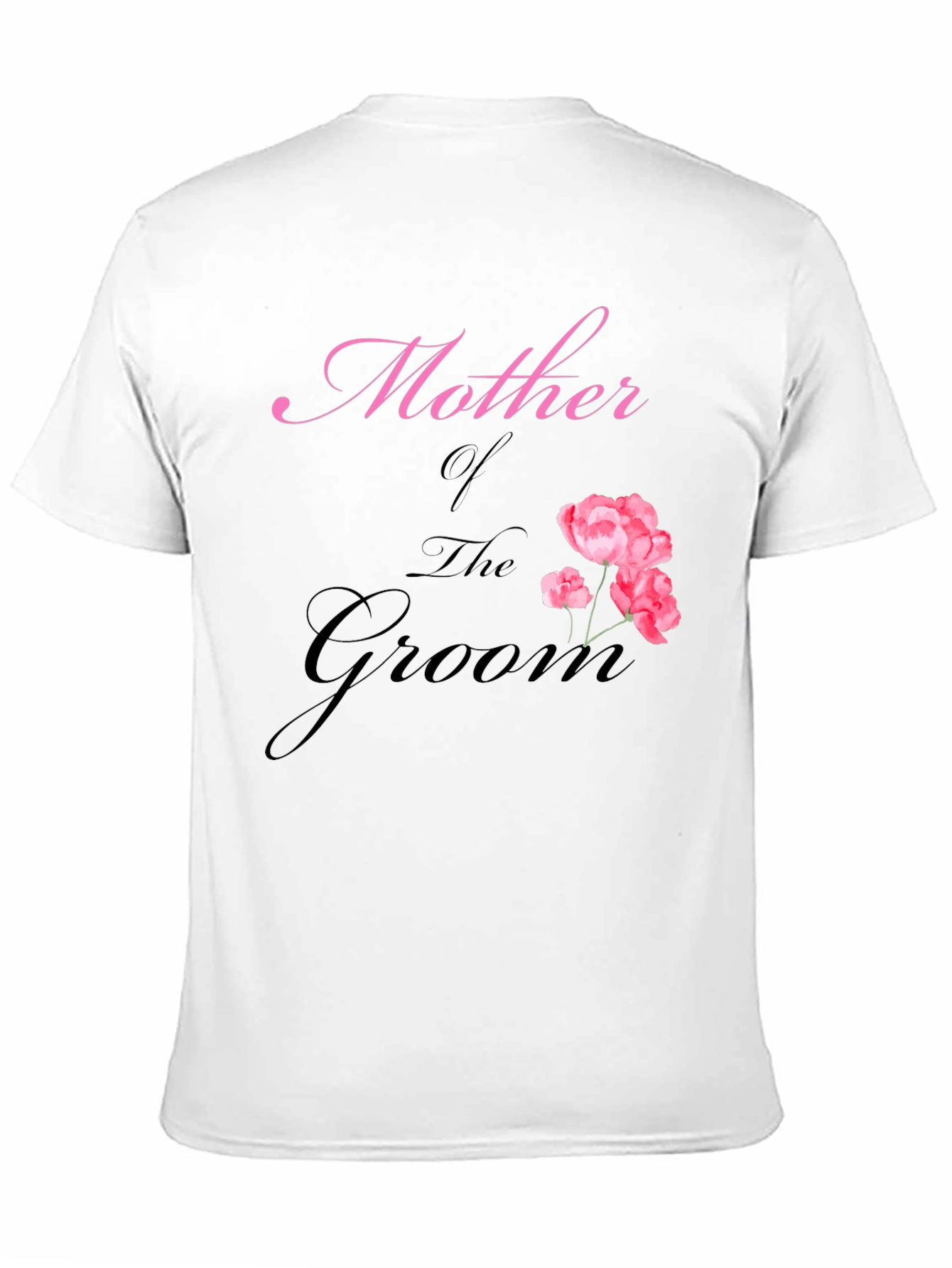 Black Mother of the Groom Floral T-Shirt view 11