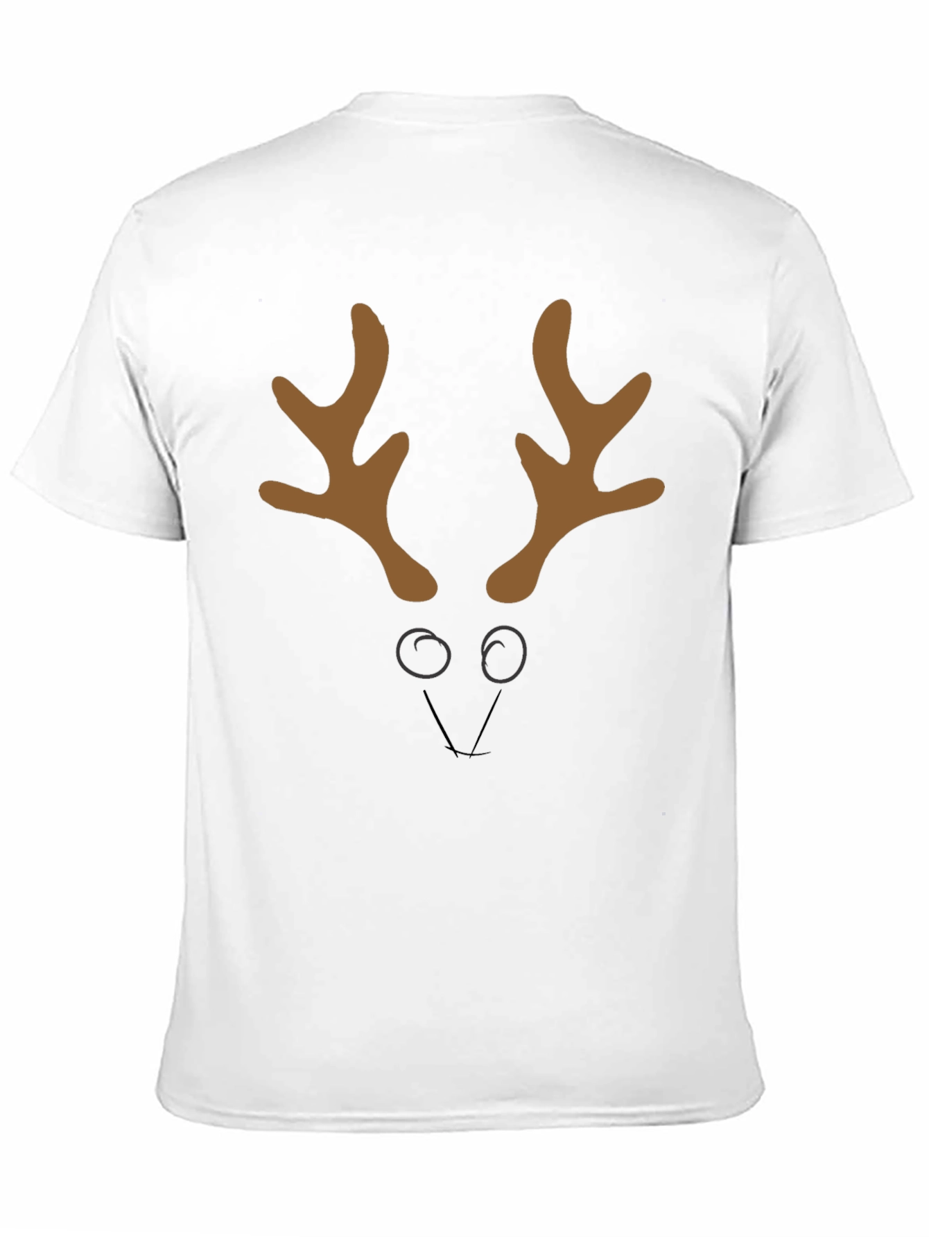 Black Reindeer Face Graphic Tee - Holiday Style view 11