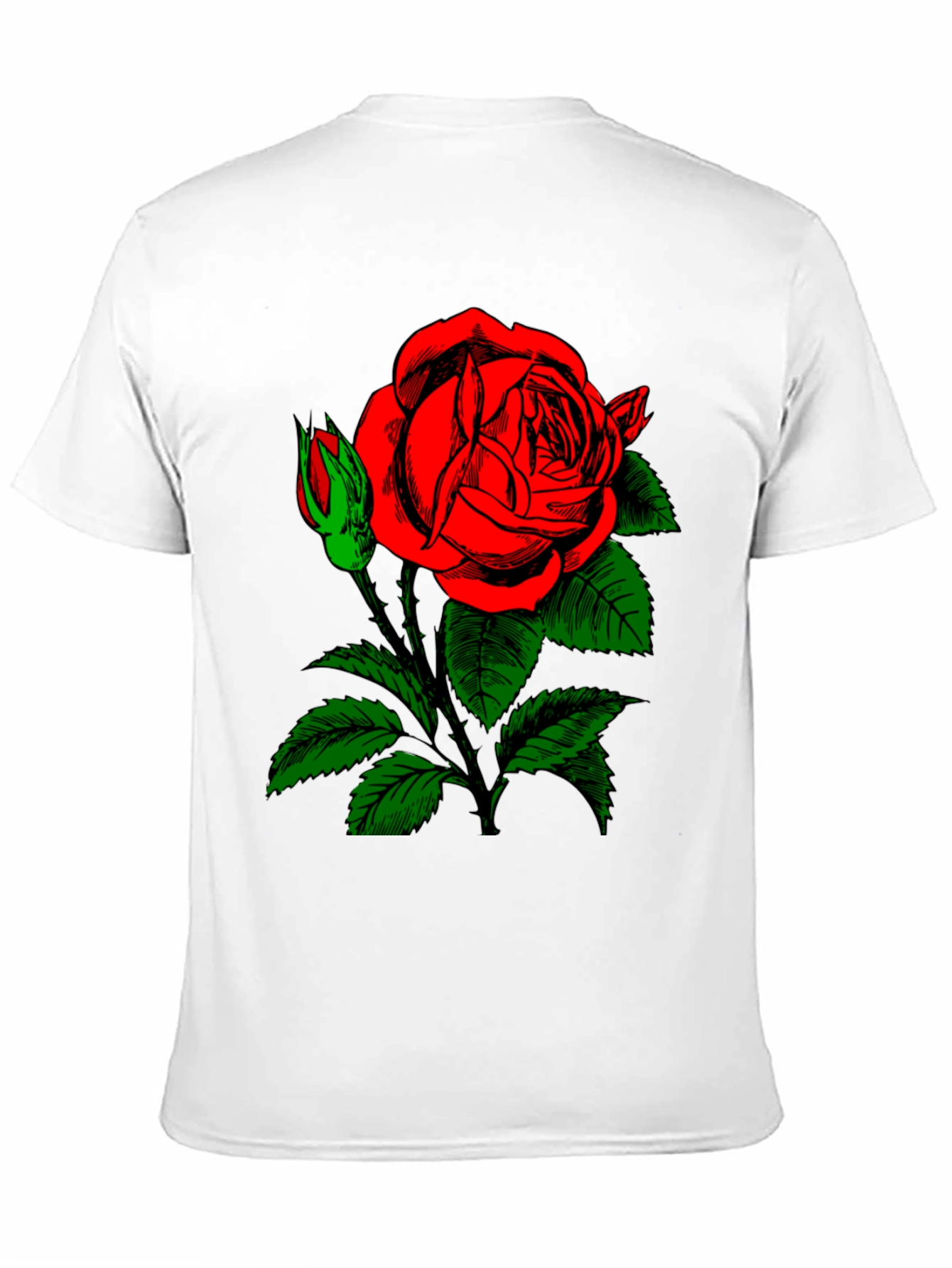 Black Rose Graphic Black T-Shirt view 11