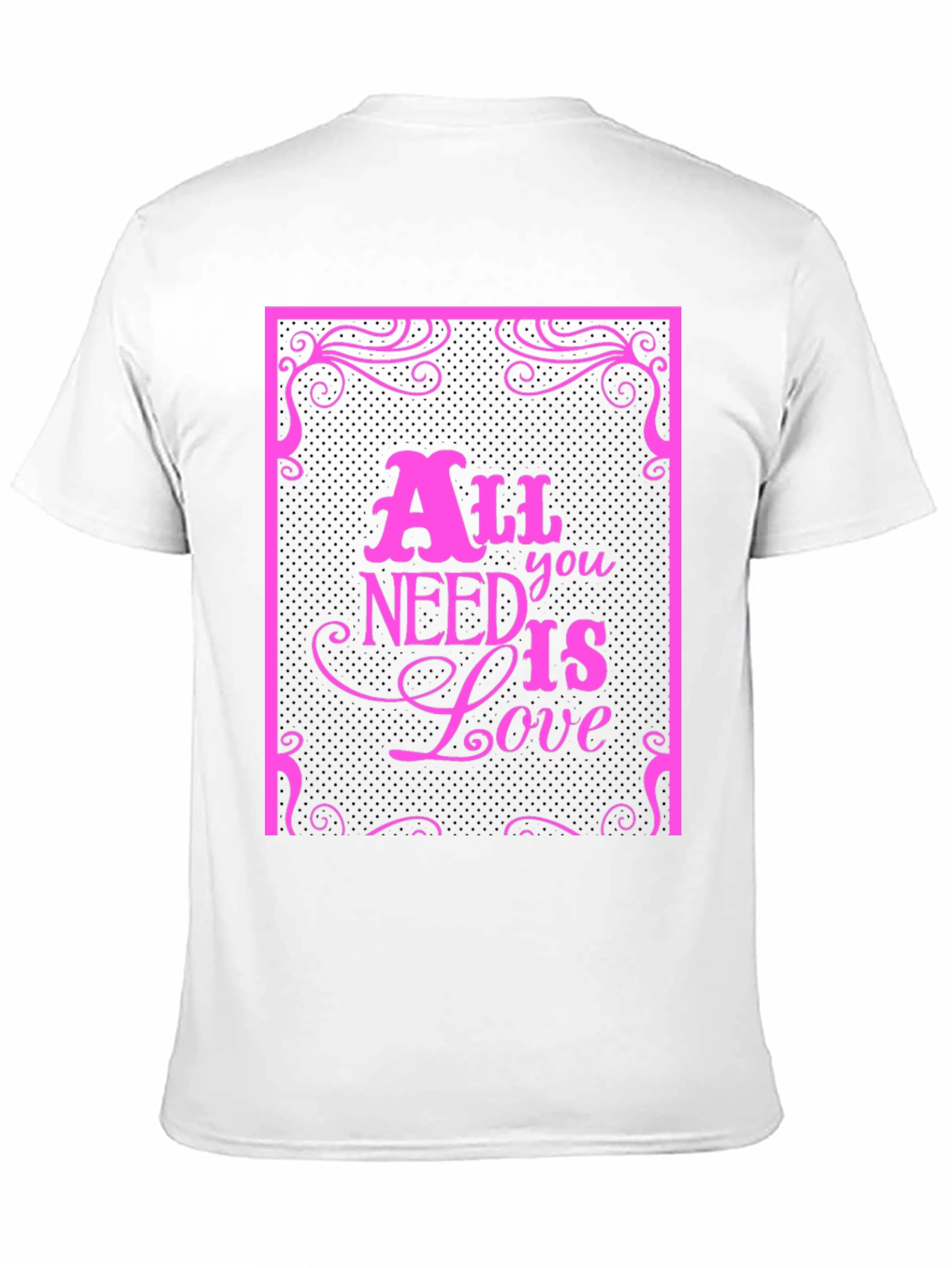 Black All You Need Is Love Graphic Tee view 11