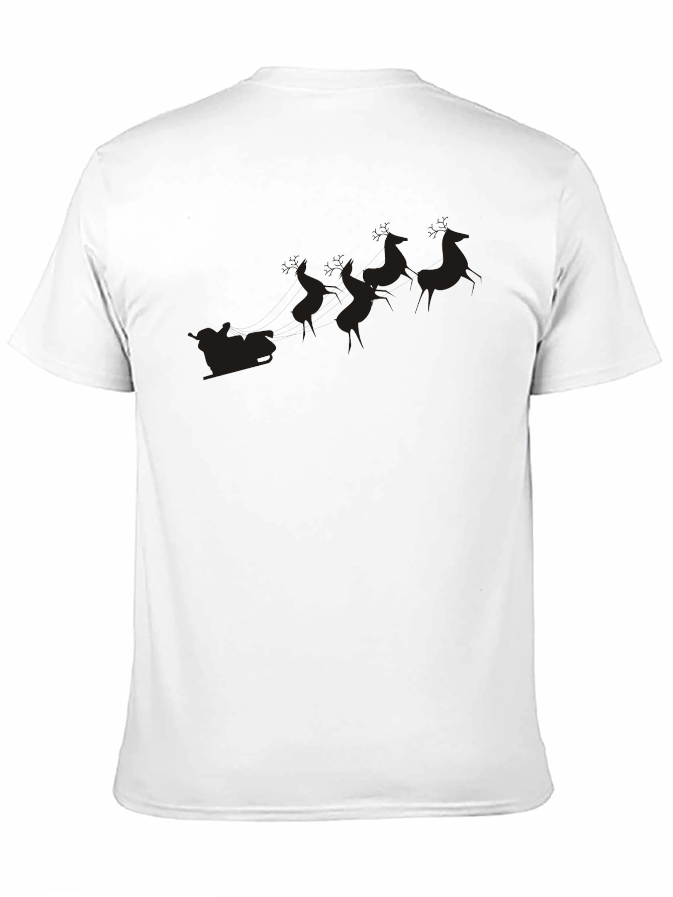 Black Black Santa's Sleigh T-Shirt view 11