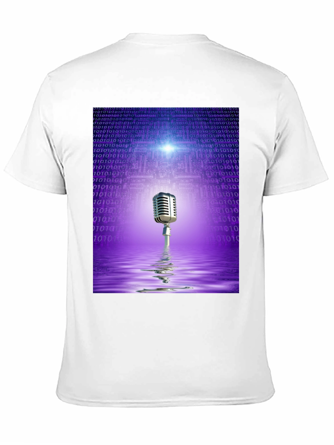 Black Retro Tech Microphone T-Shirt - Black view 11