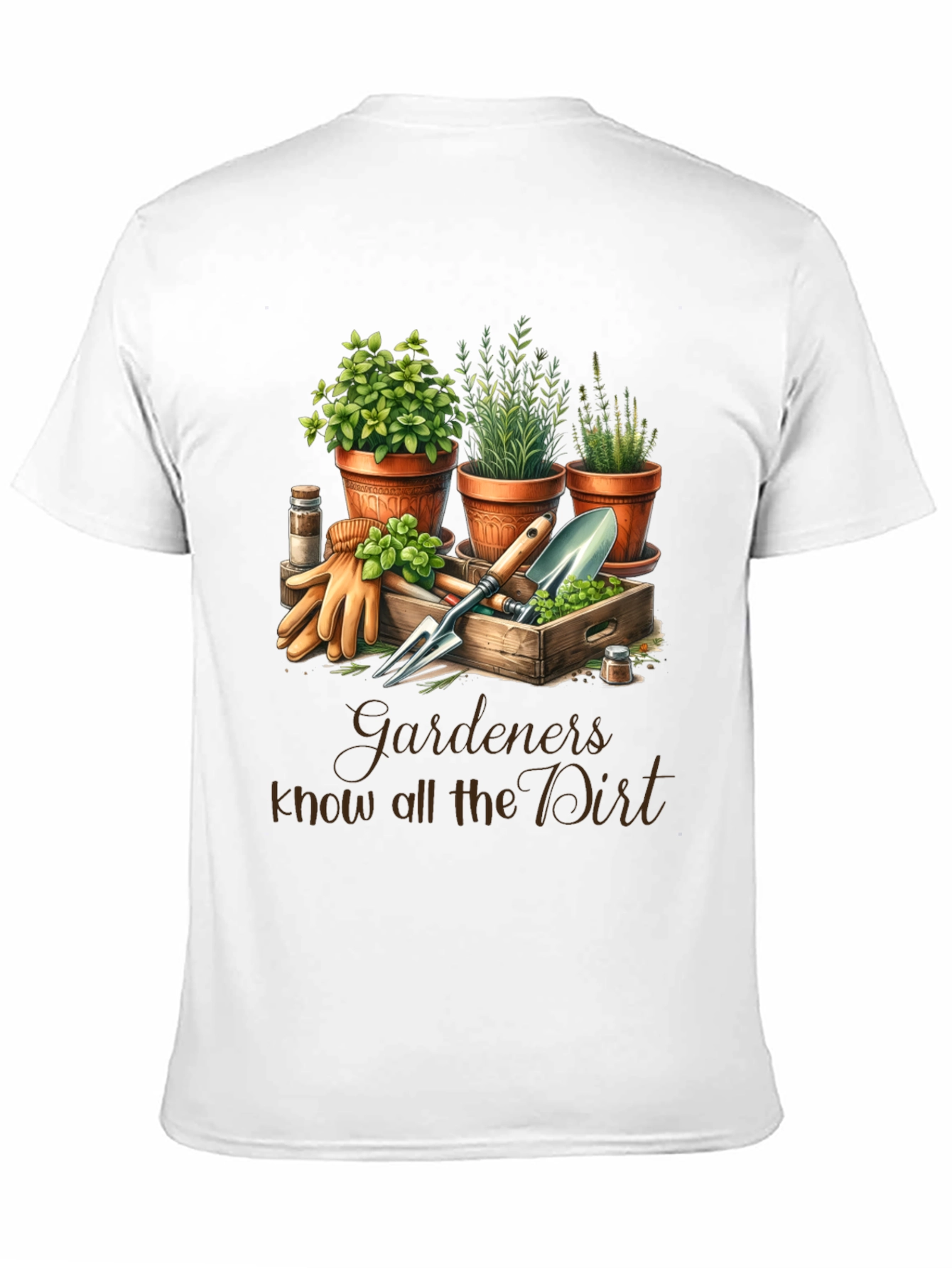Black Gardener's Know All the Dirt T-Shirt view 11