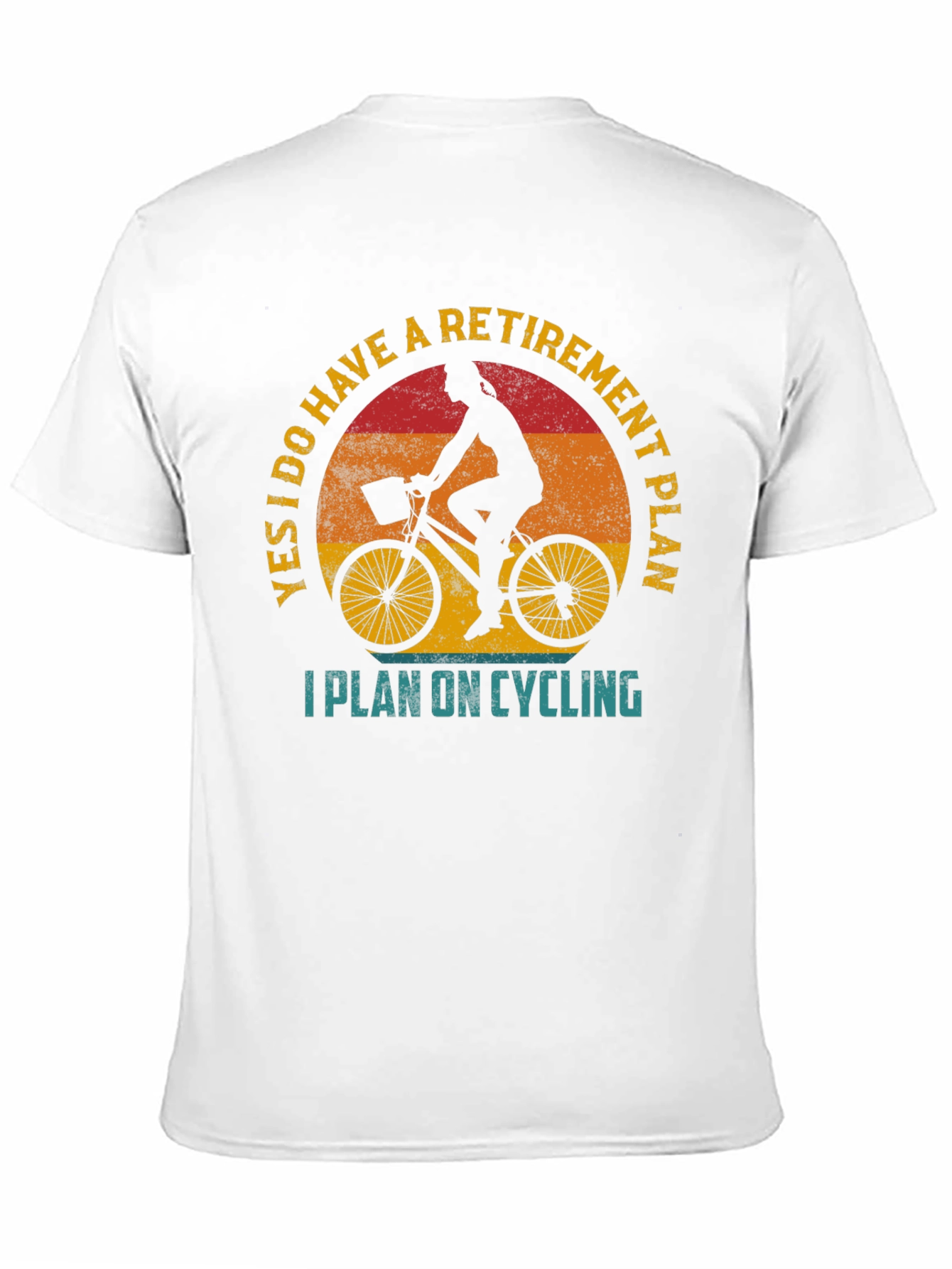Black Cycling Retirement Plan Graphic Tee view 11