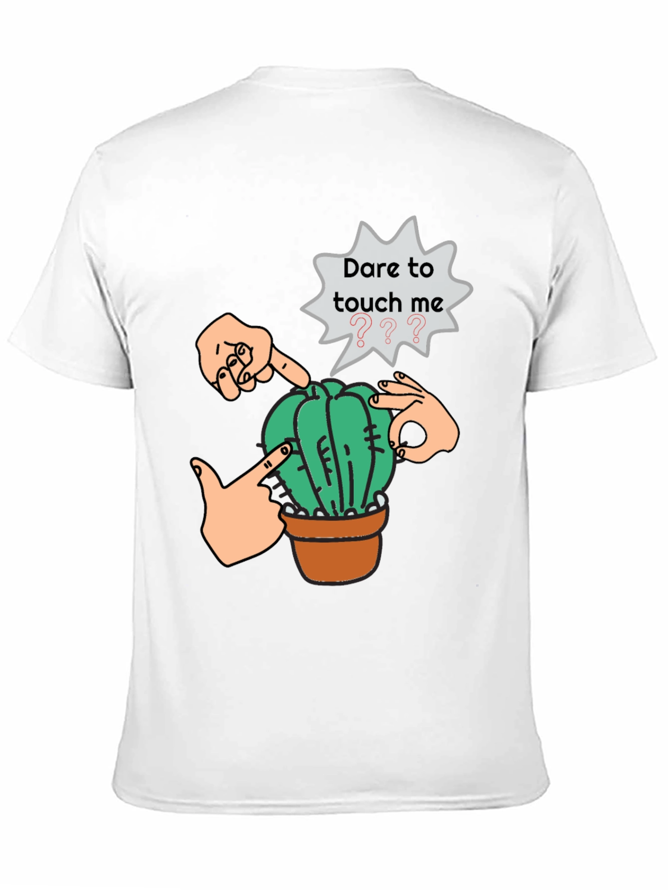 Black Dare to Touch Cactus Graphic Tee view 11