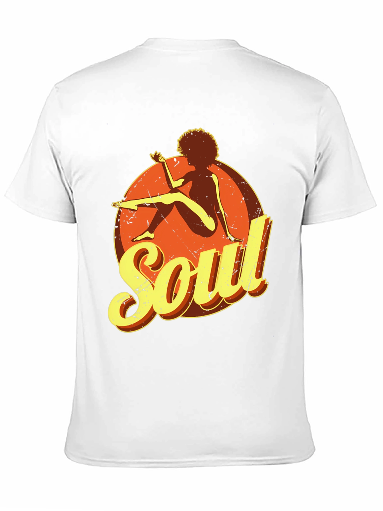 Black Retro Soul Graphic Tee - Vintage Style T-Shirt view 11