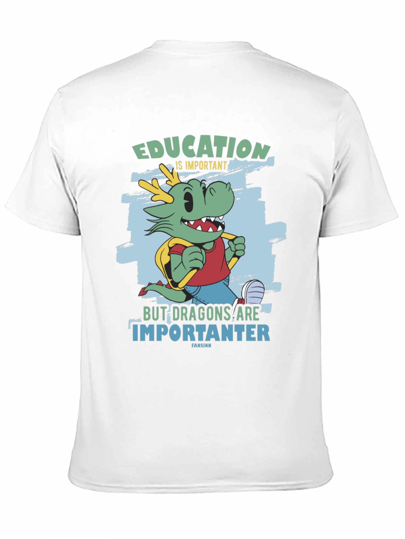Black Education Dragon Graphic T-Shirt view 11