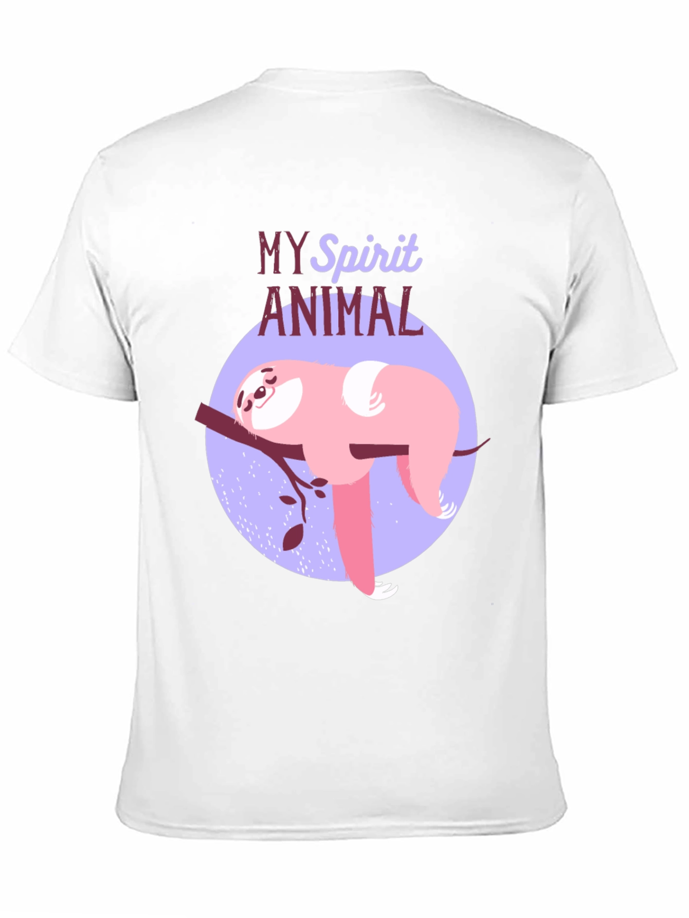 Black My Spirit Animal Sloth T-Shirt view 11