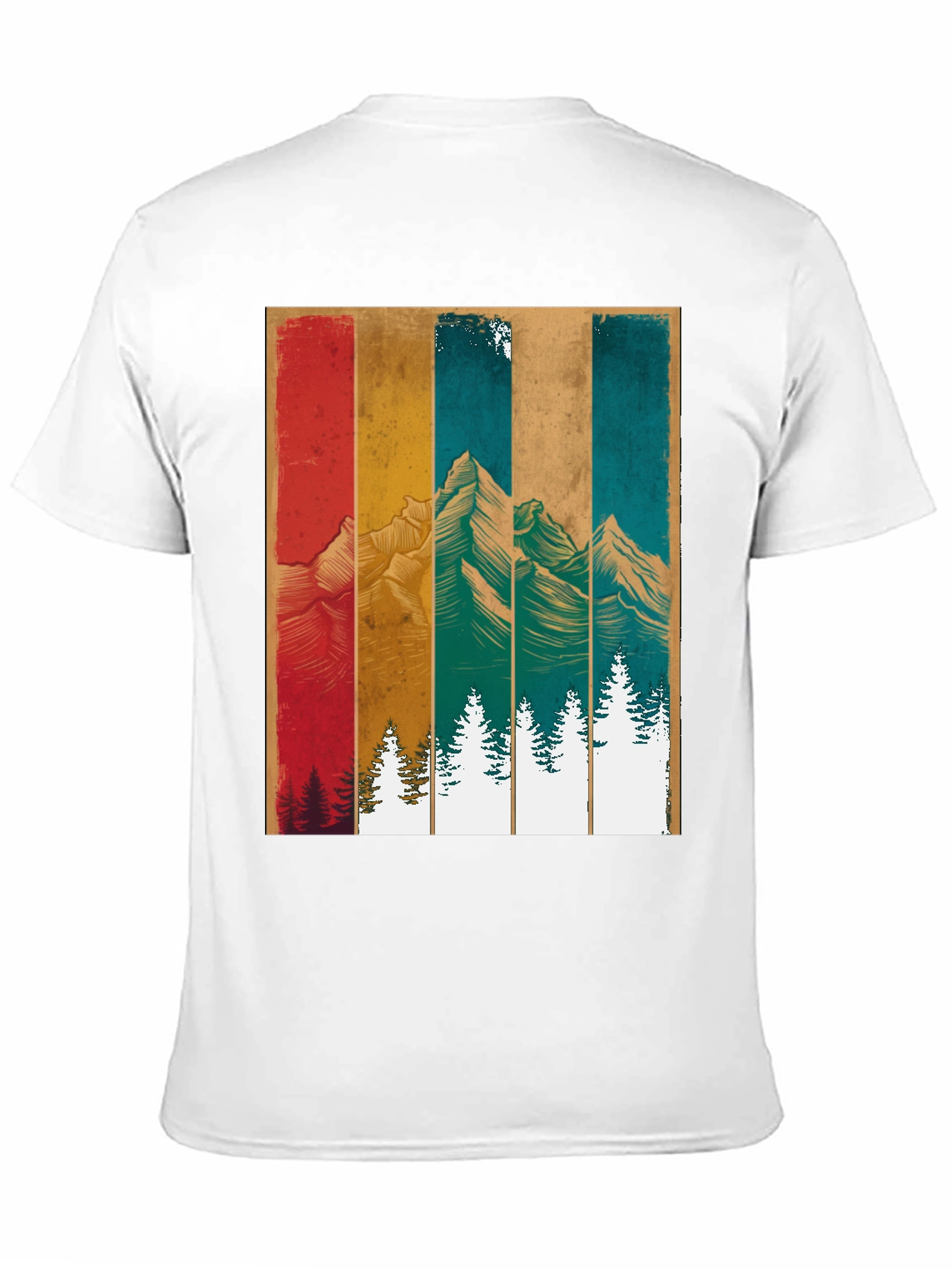 Black Retro Mountainscape Graphic Tee view 11