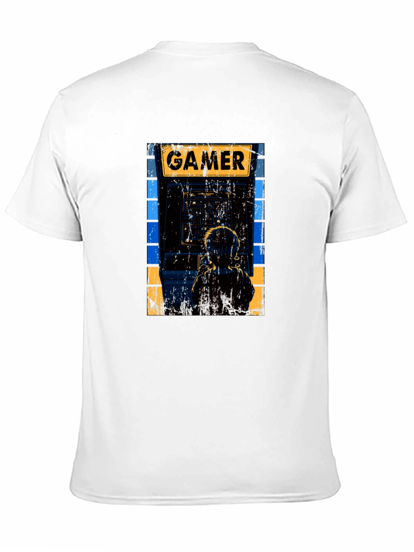 Black Retro Gamer Arcade T-Shirt view 11
