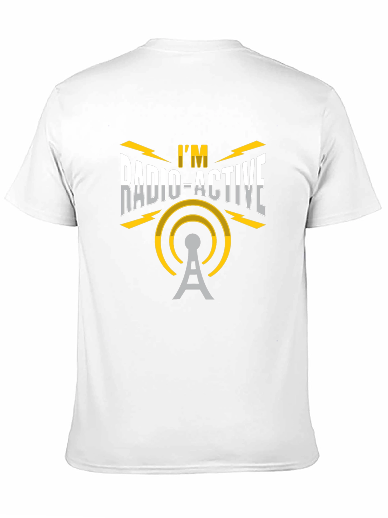 Black I'm Radio-Active Black T-Shirt - Funny Ham Radio Operator Tee view 11