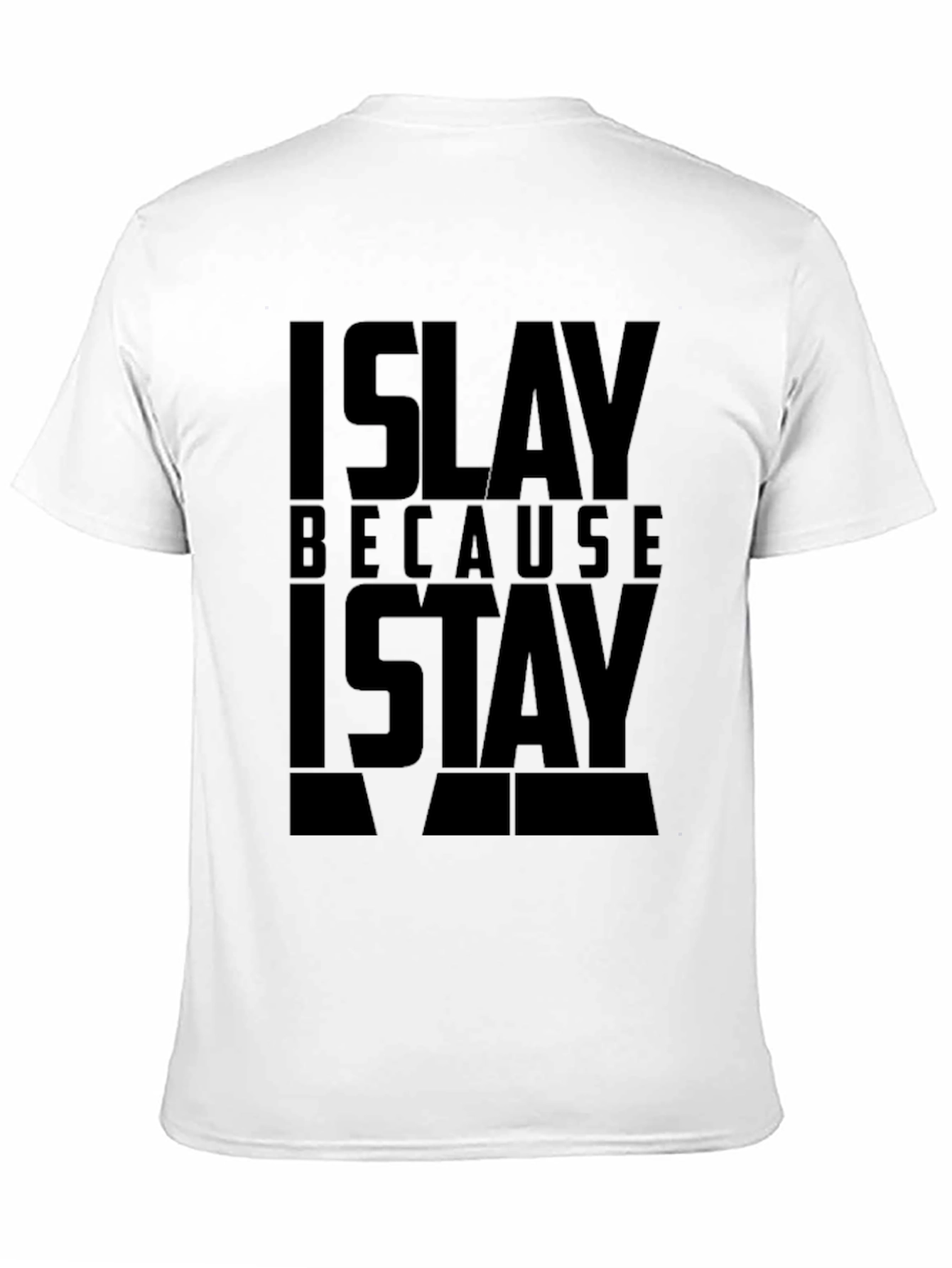 Black Islay Because I Stay Black Graphic T-Shirt view 11