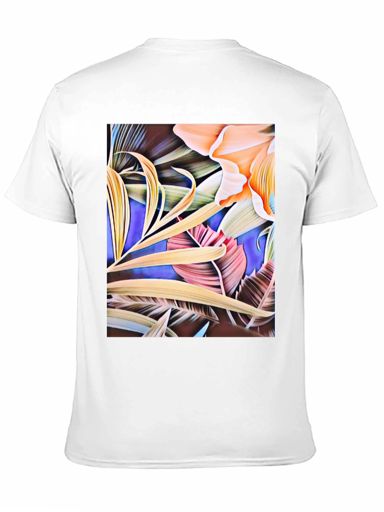 Black Floral Print Black Graphic T-Shirt view 11