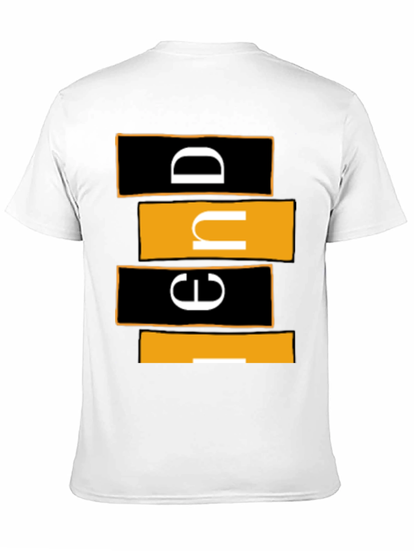 Black Modern Graphic Tee - Abstract Lettering view 11