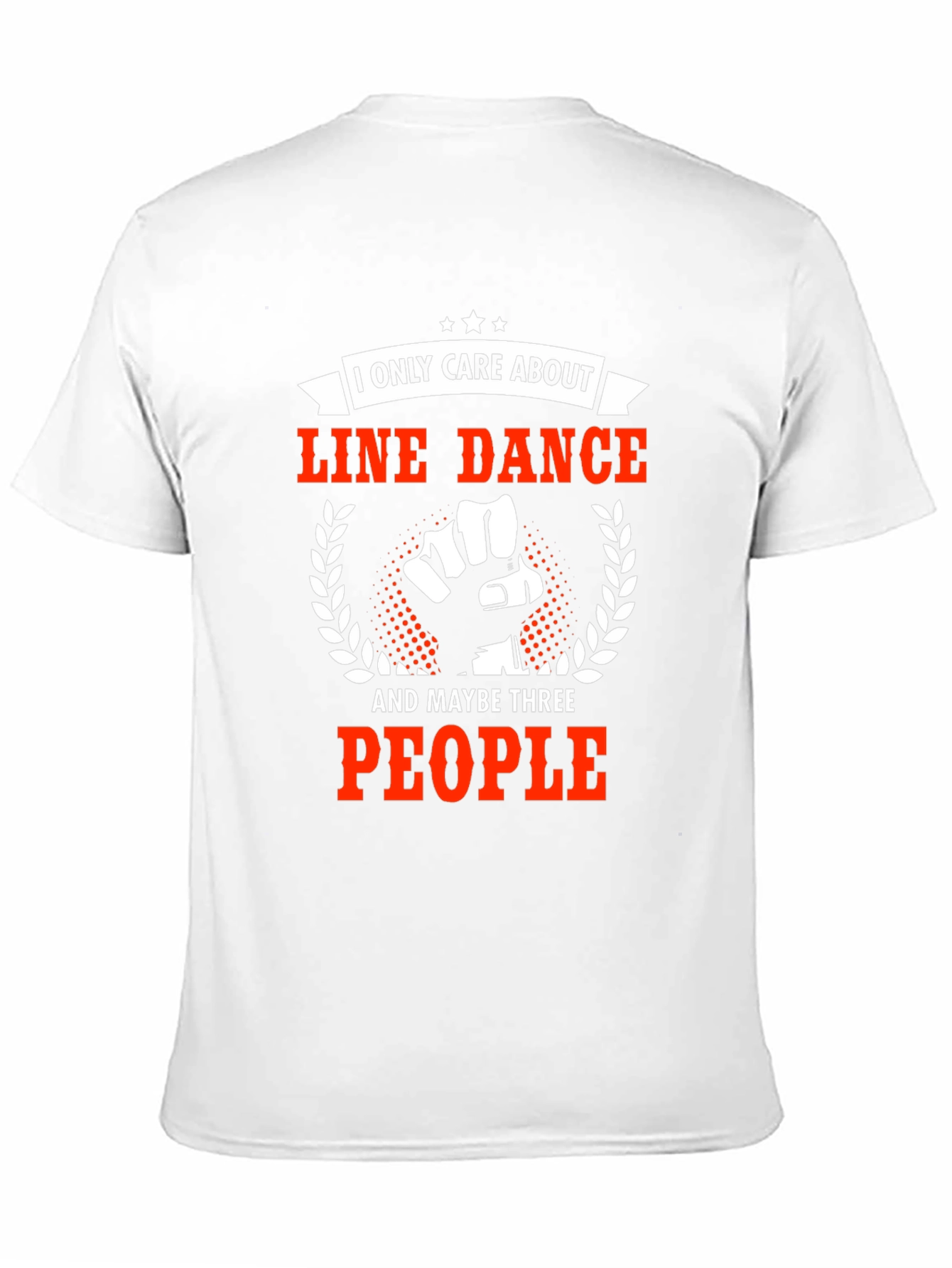 Black Line Dance T-Shirt - I Only Care About Line Dance view 11