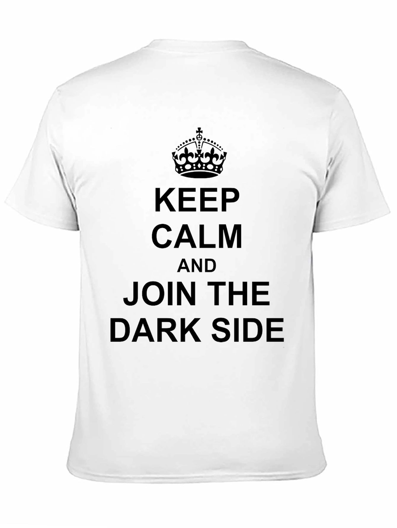 Black Keep Calm Dark Side T-Shirt view 11