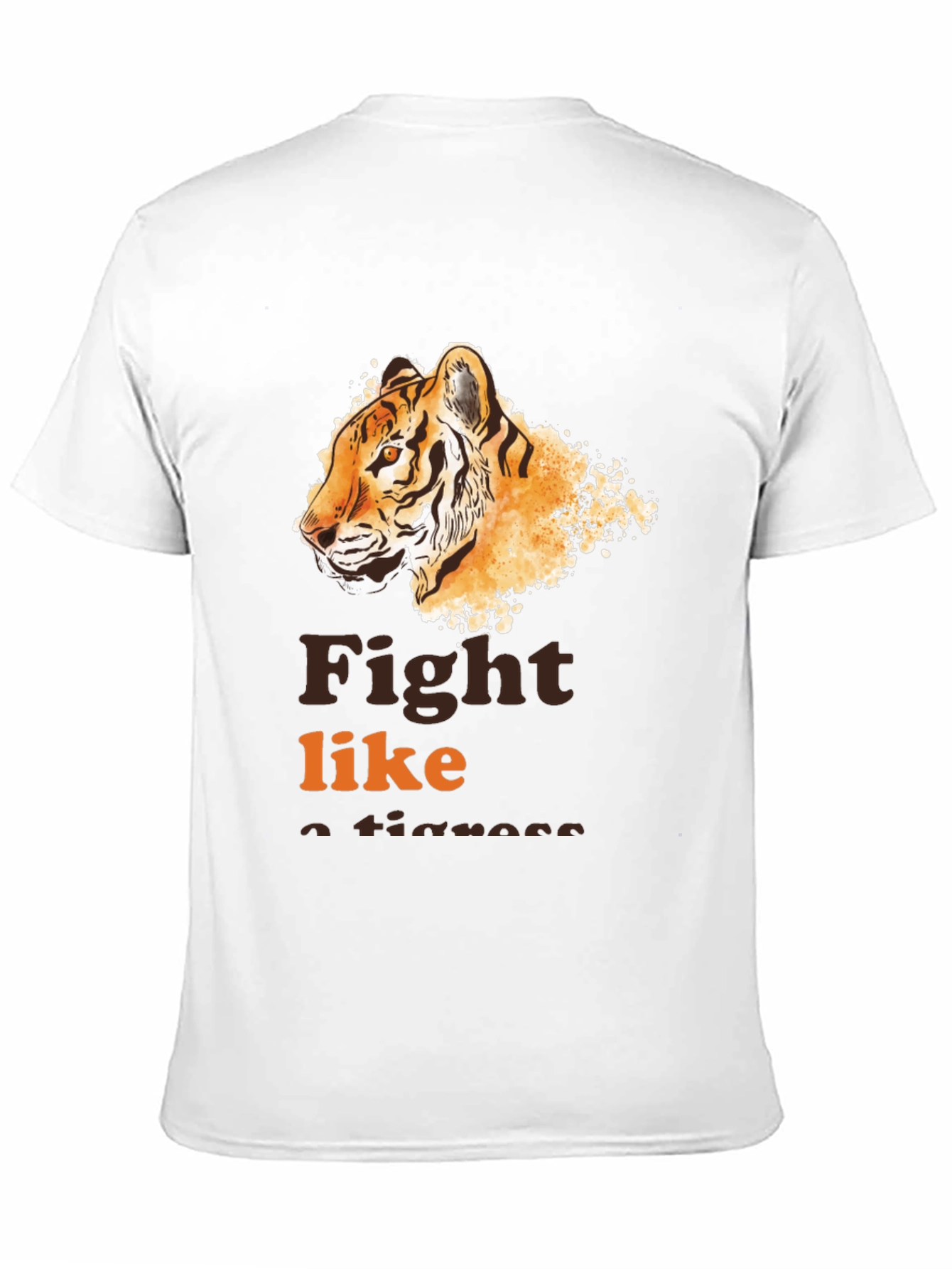Black Fight Like a Tigress Graphic Tee view 11