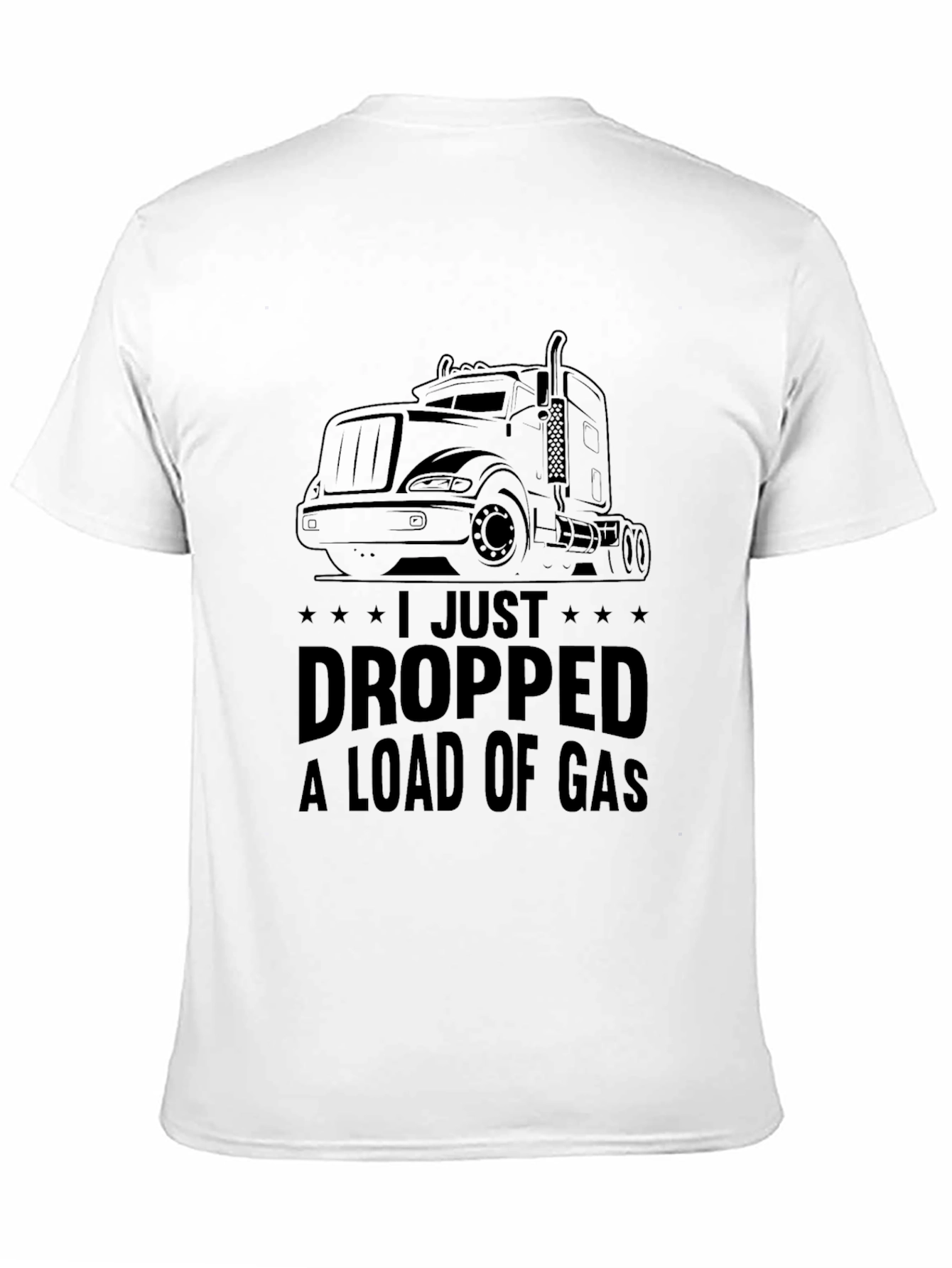 Black I Just Dropped a Load of Gas Trucker T-Shirt view 11