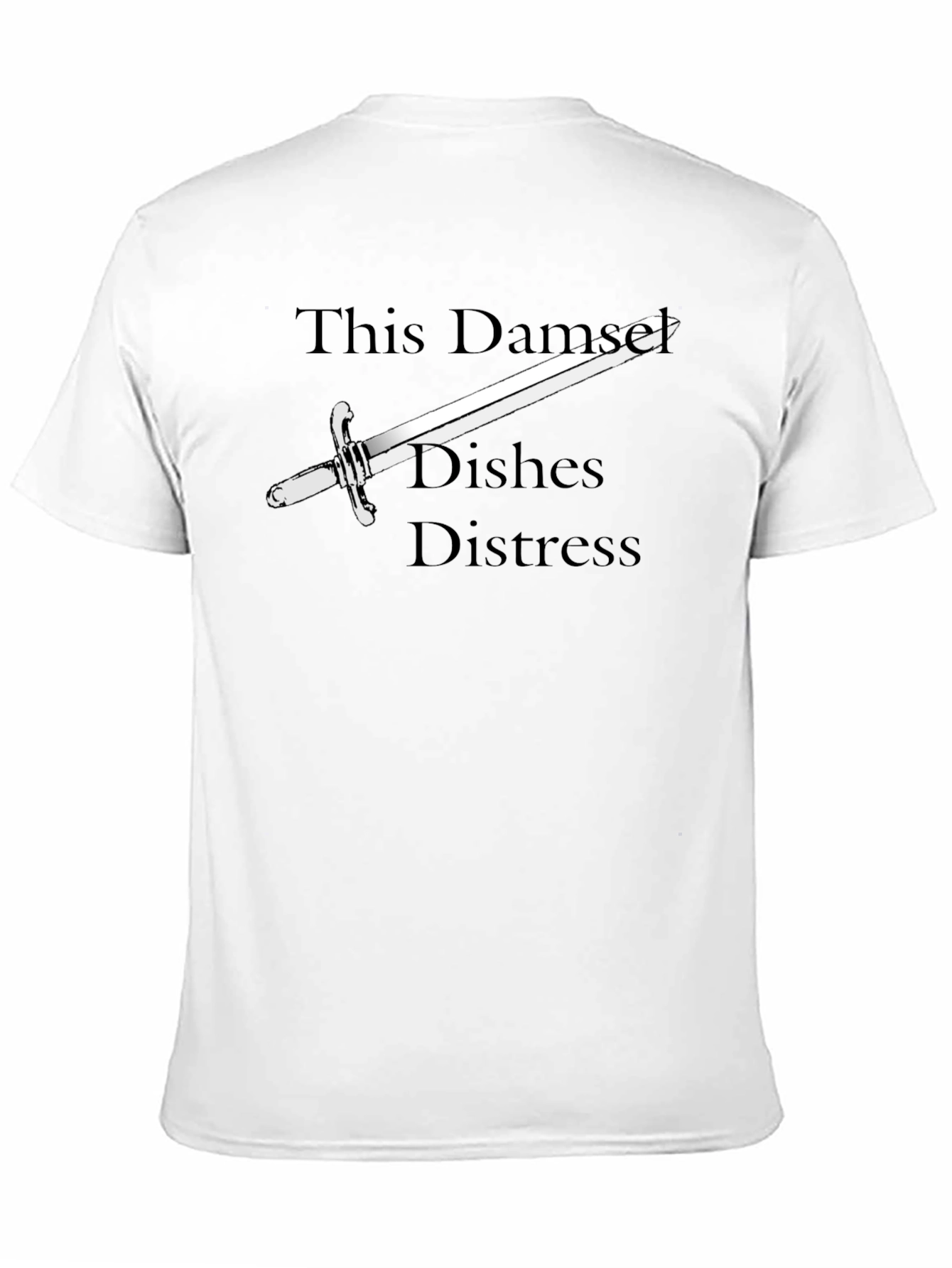 Black Damselfly Sword Graphic Tee view 11