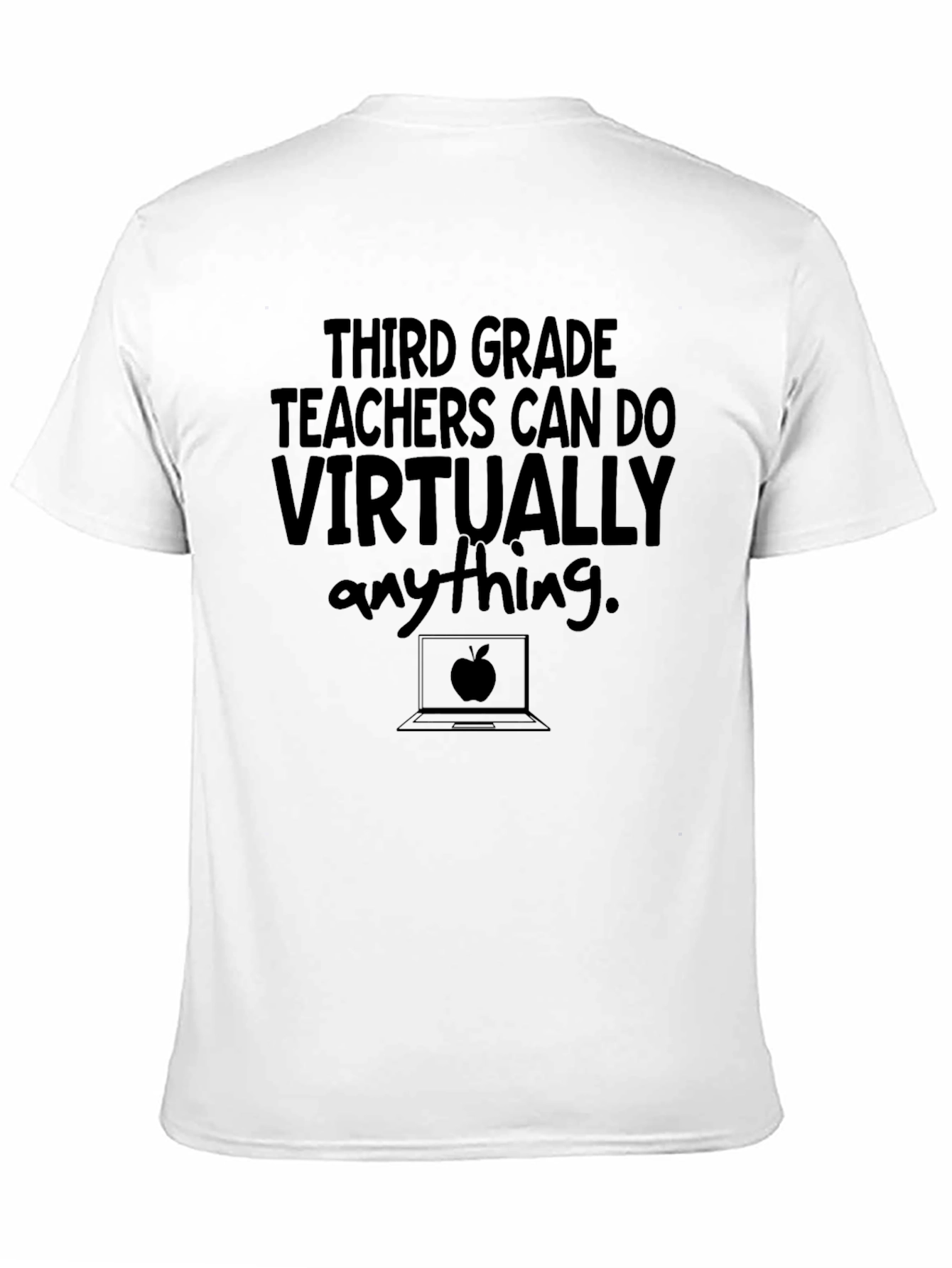 Black Third Grade Teacher T-Shirt: Virtually Anything view 11