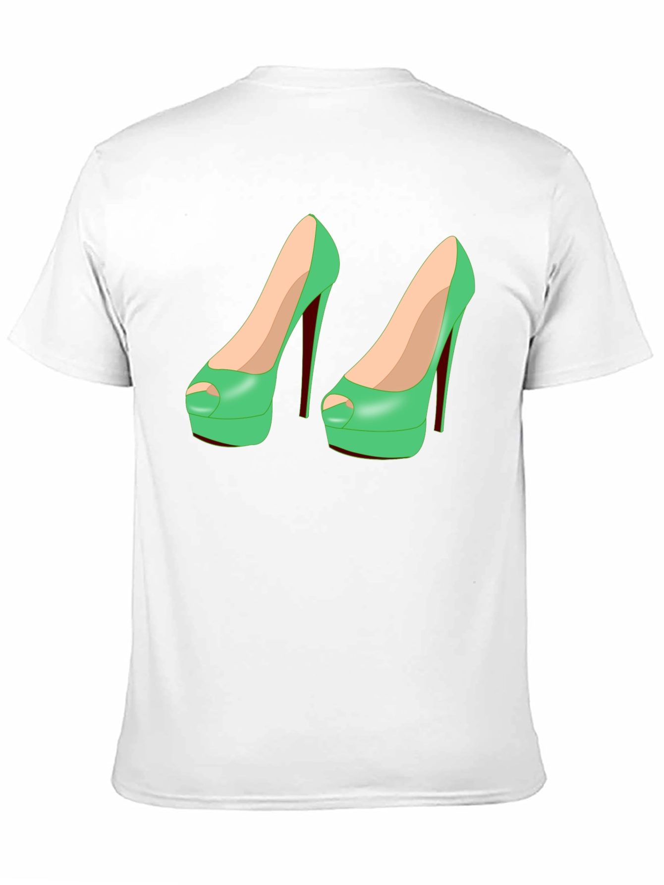 Black Novelty High Heel Shoe T-Shirt view 11