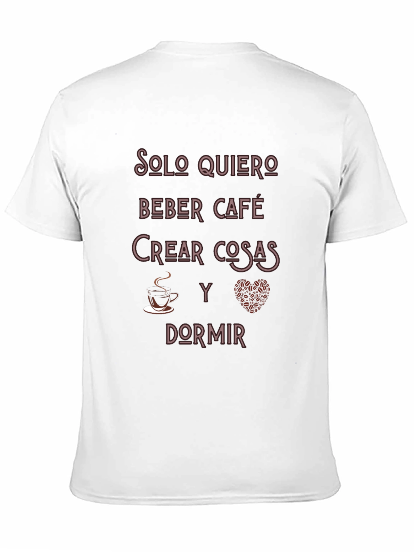 Black Coffee Lover T-Shirt - 'Solo Quiero' Graphic Tee view 11