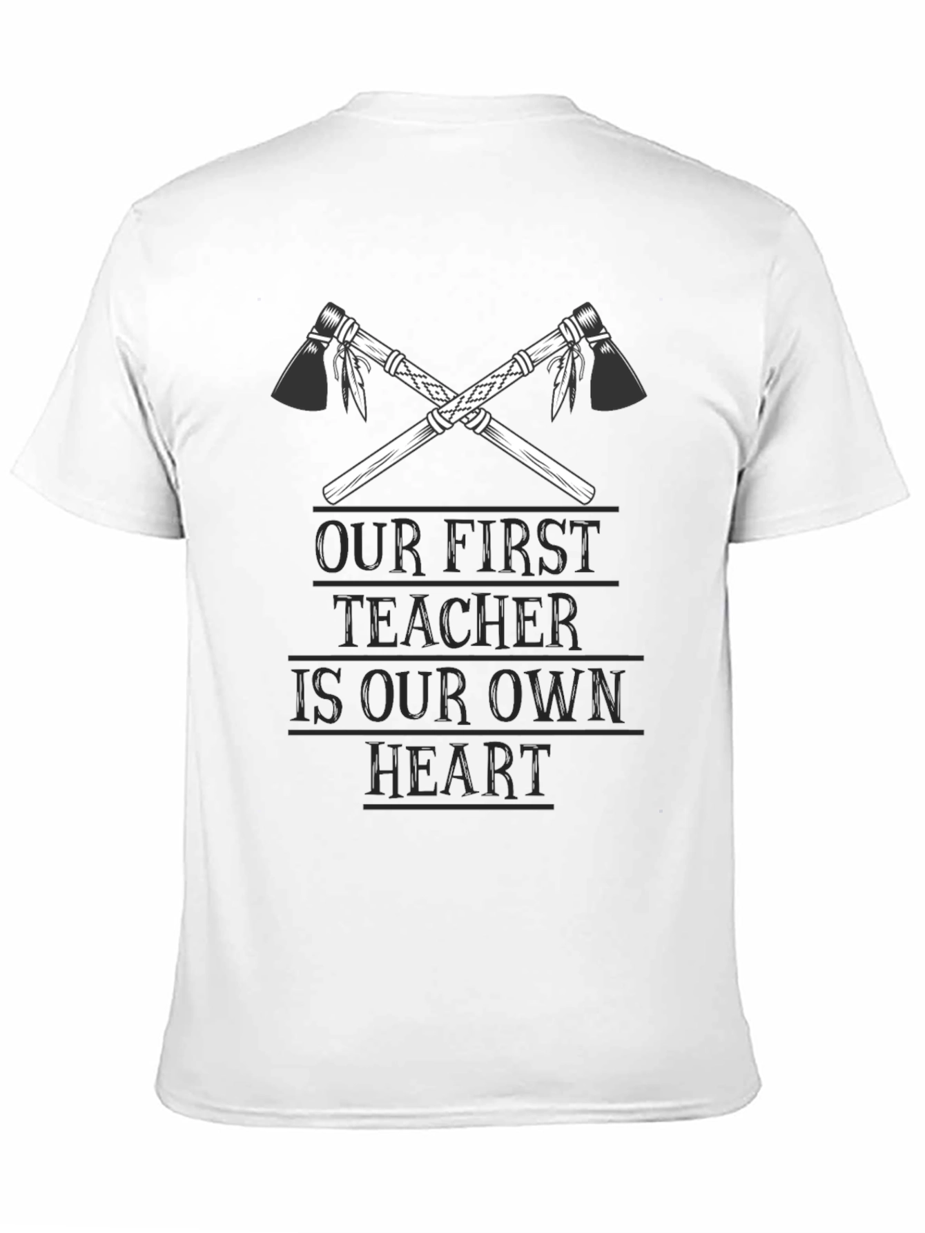 Black Our First Teacher Heart Graphic Tee view 11