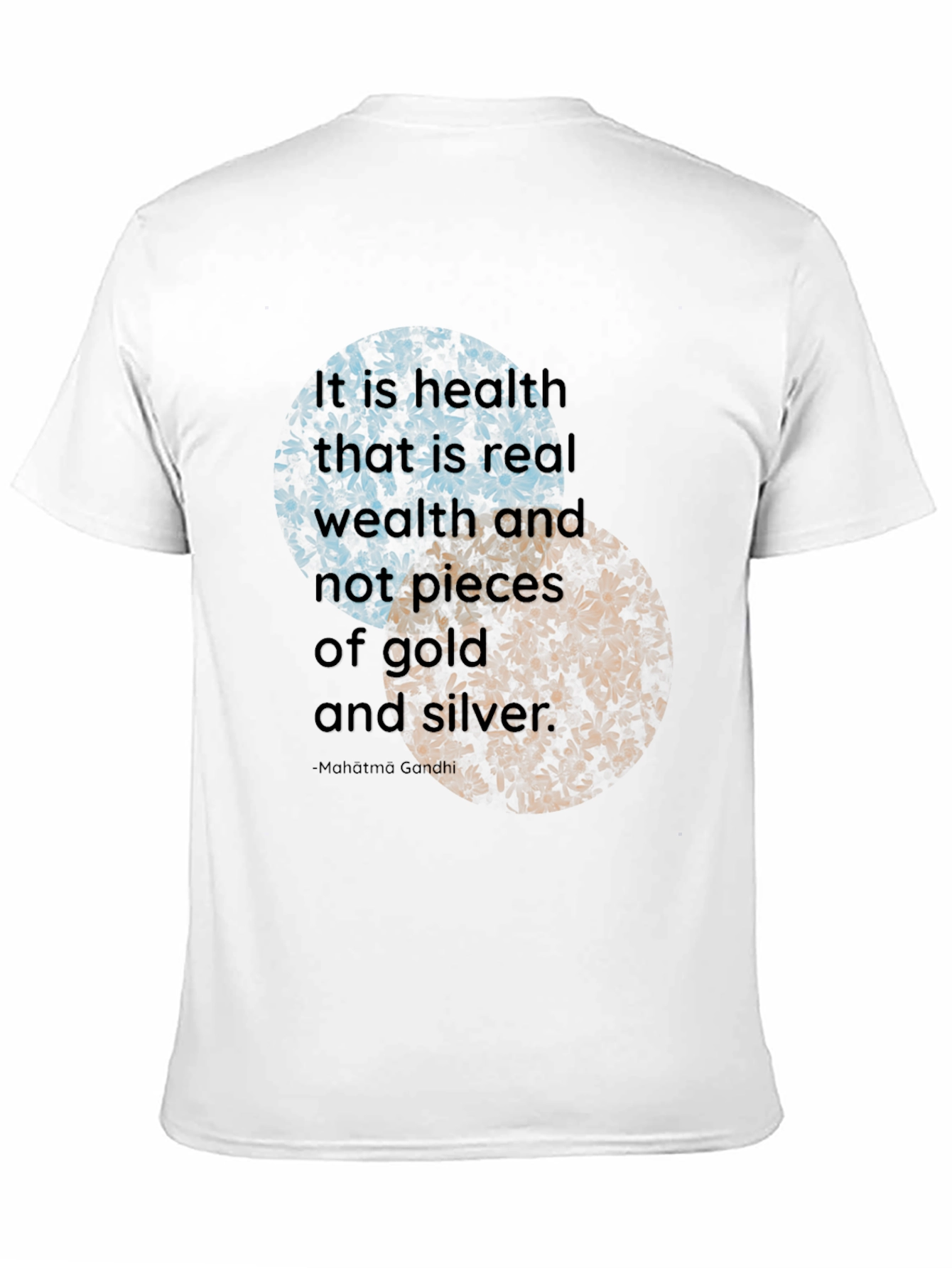 Black Health is Wealth T-Shirt - Motivational Quote view 11