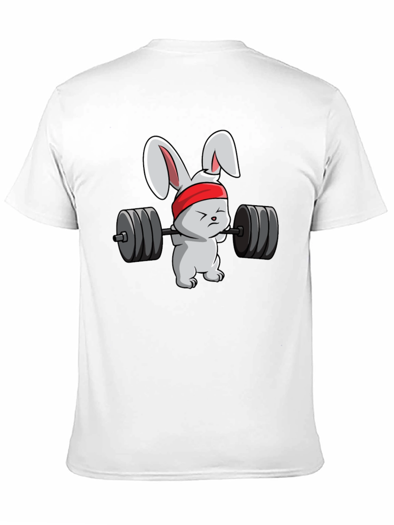 Black Weightlifting Bunny T-Shirt - Black view 11