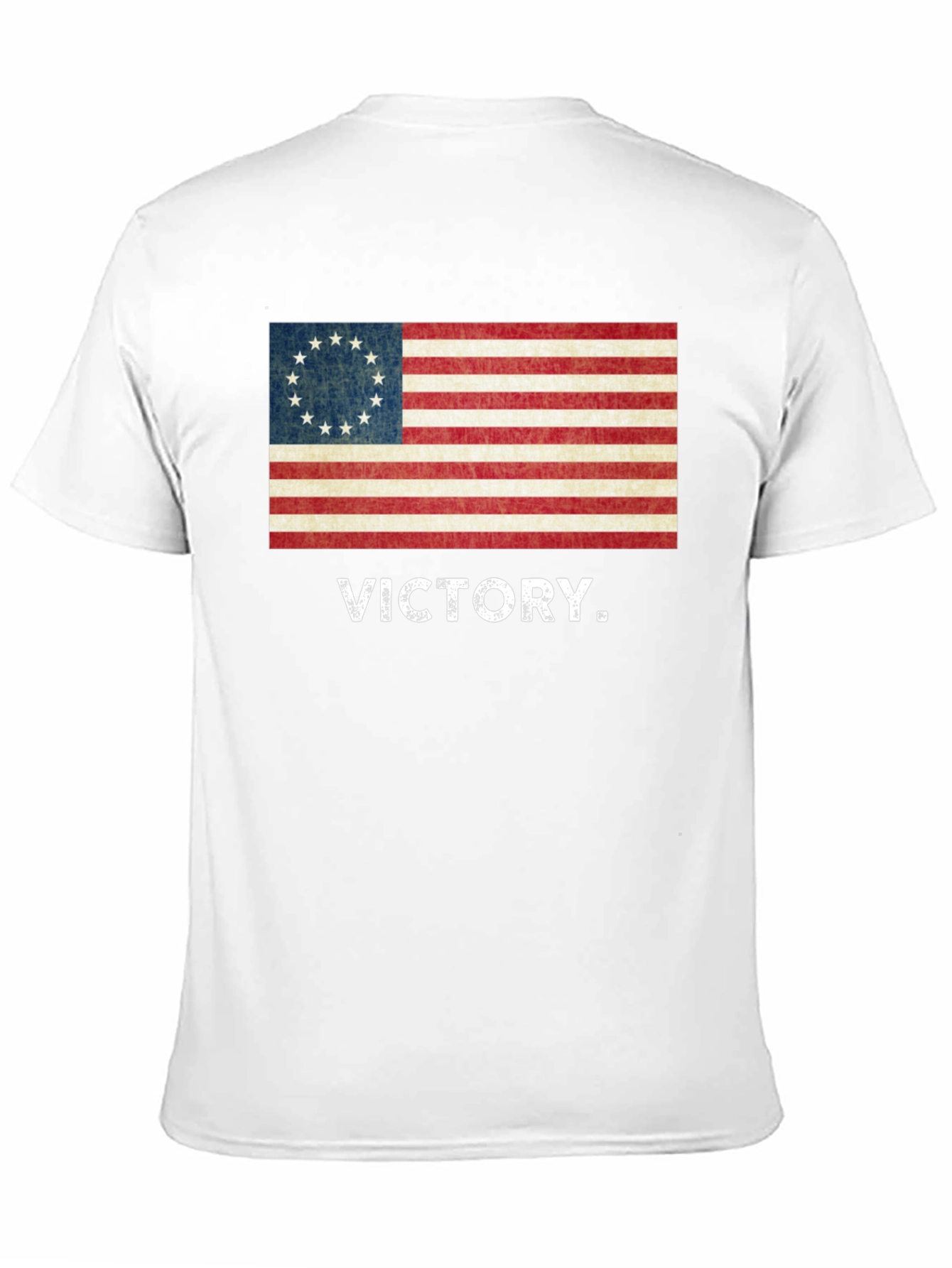 Black Victory Flag Graphic Tee - Patriotic Style view 11