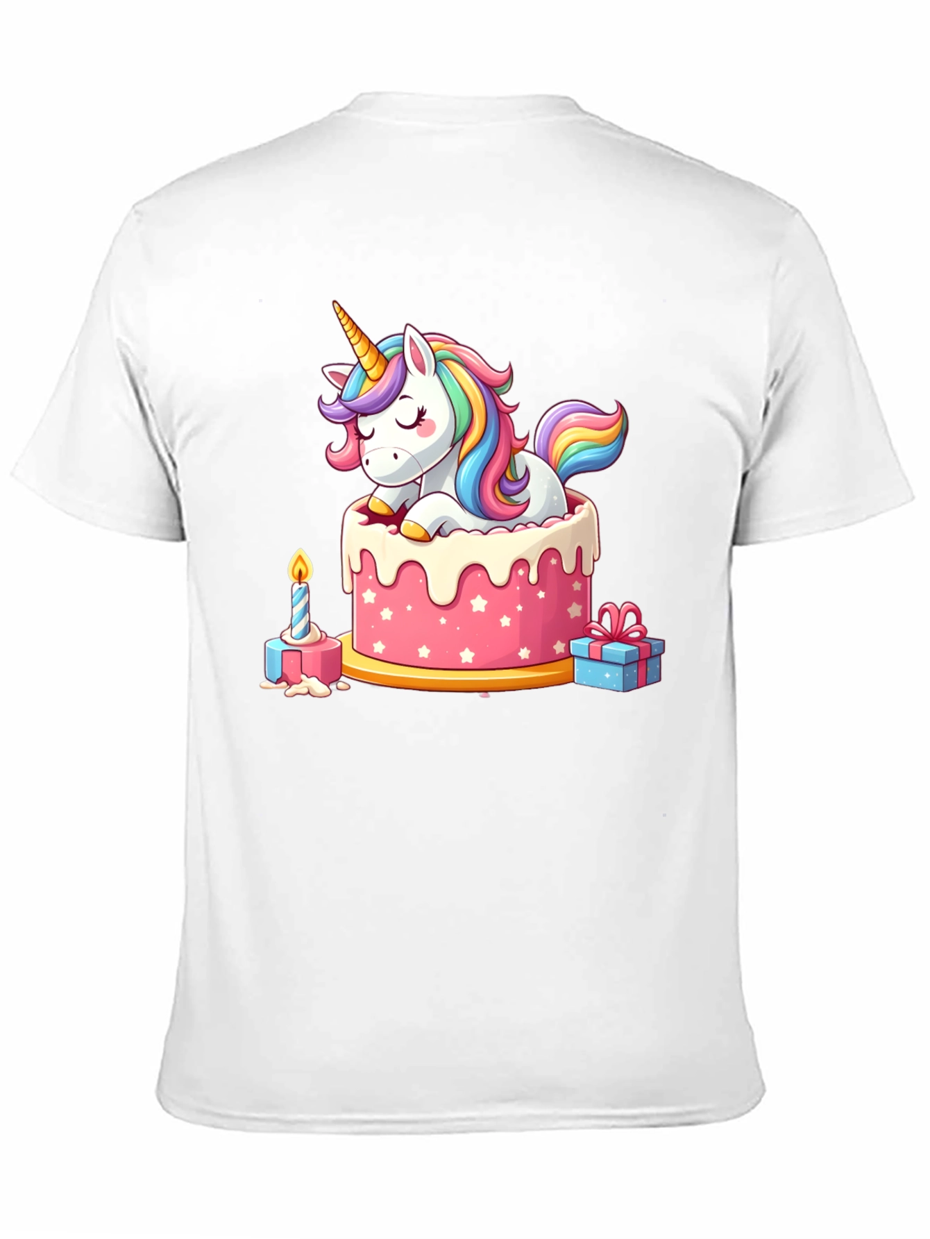 Black Unicorn Cake T-Shirt view 11