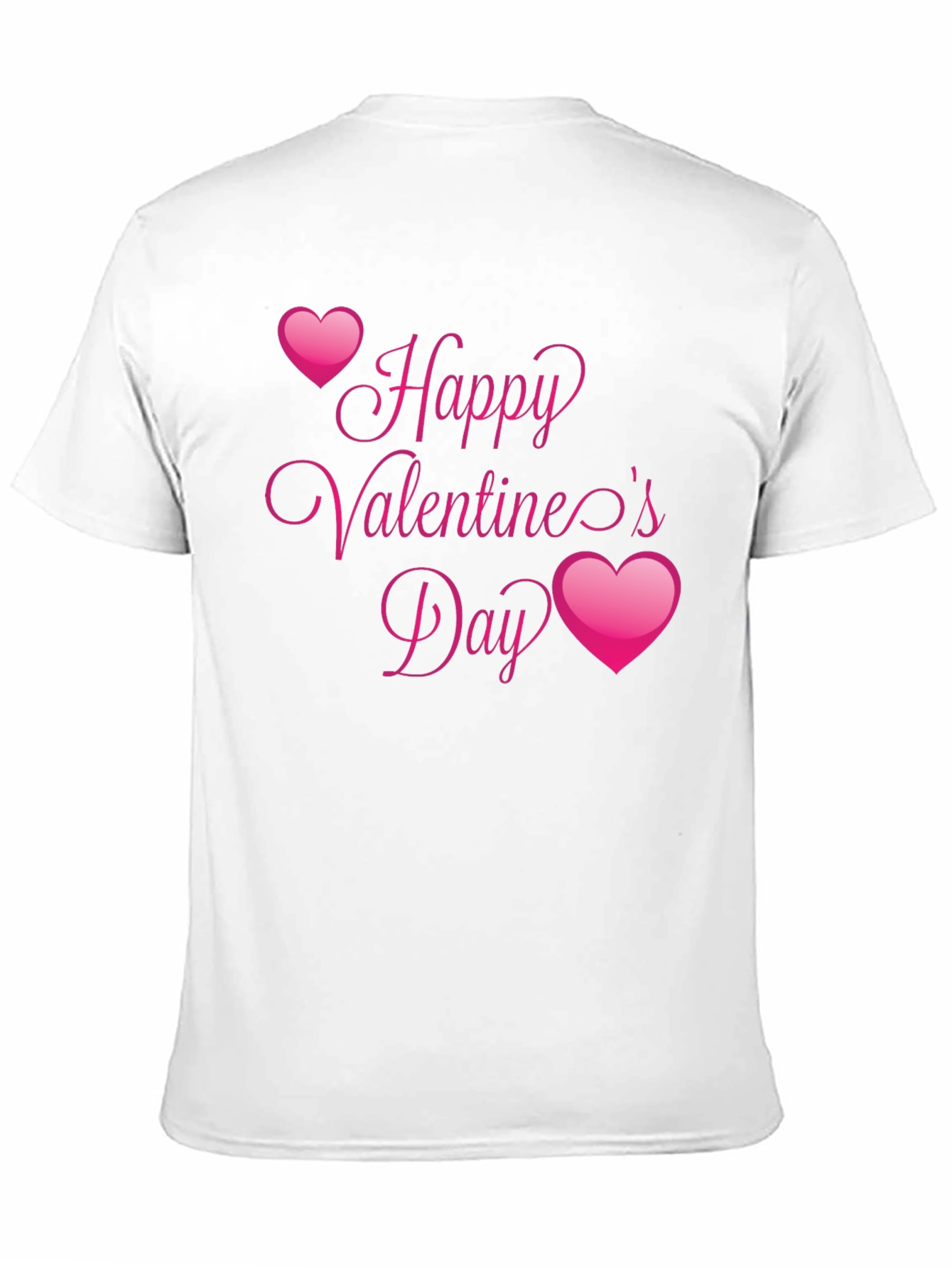 Black Happy Valentine's Day Black T-Shirt view 11