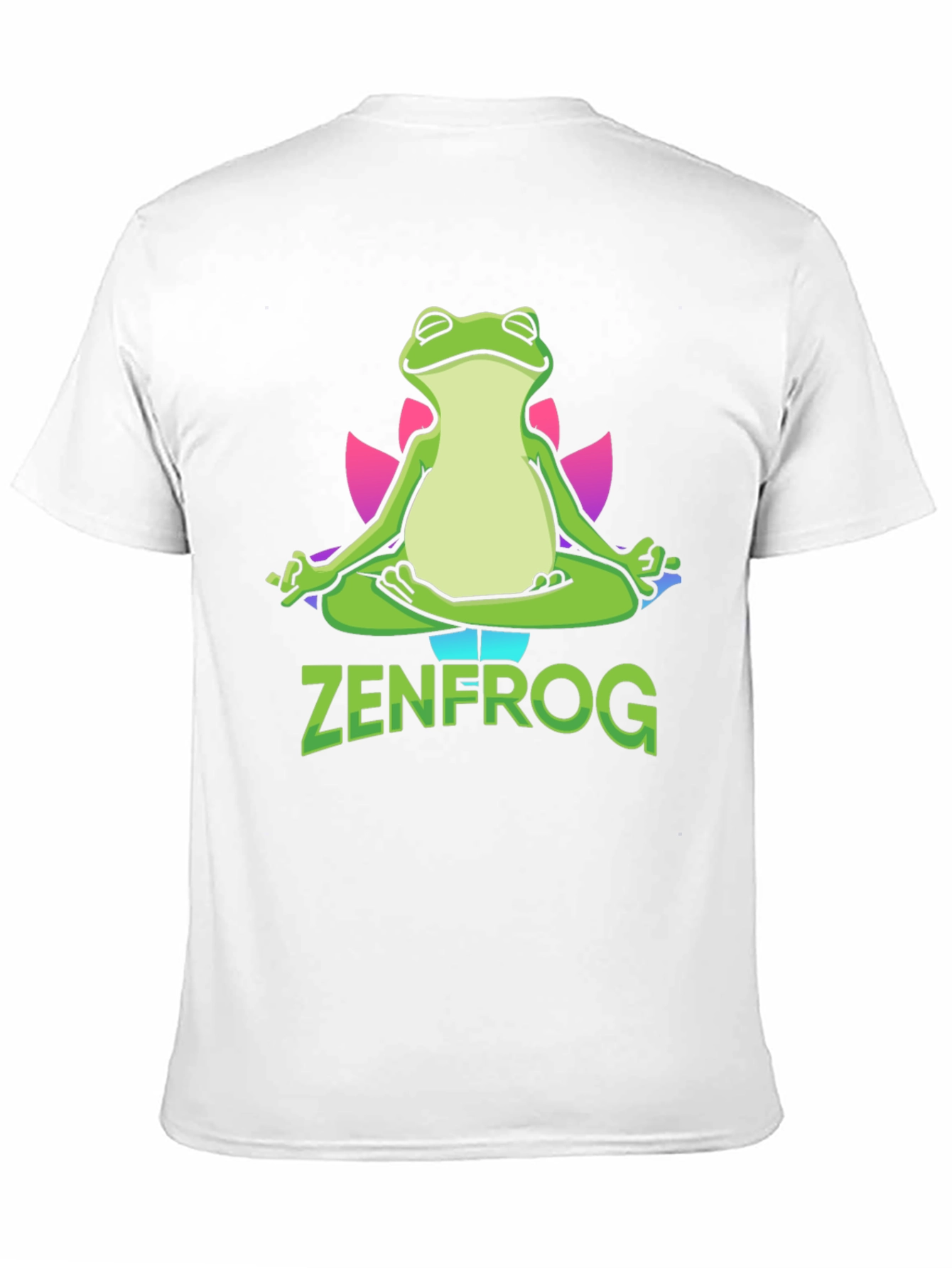 Black Zen Frog Graphic T-Shirt - Meditating Amphibian Tee view 11