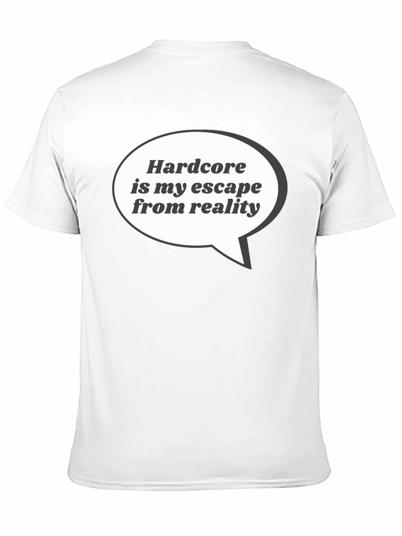Black Hardcore Escape T-Shirt - Black Graphic Tee view 11