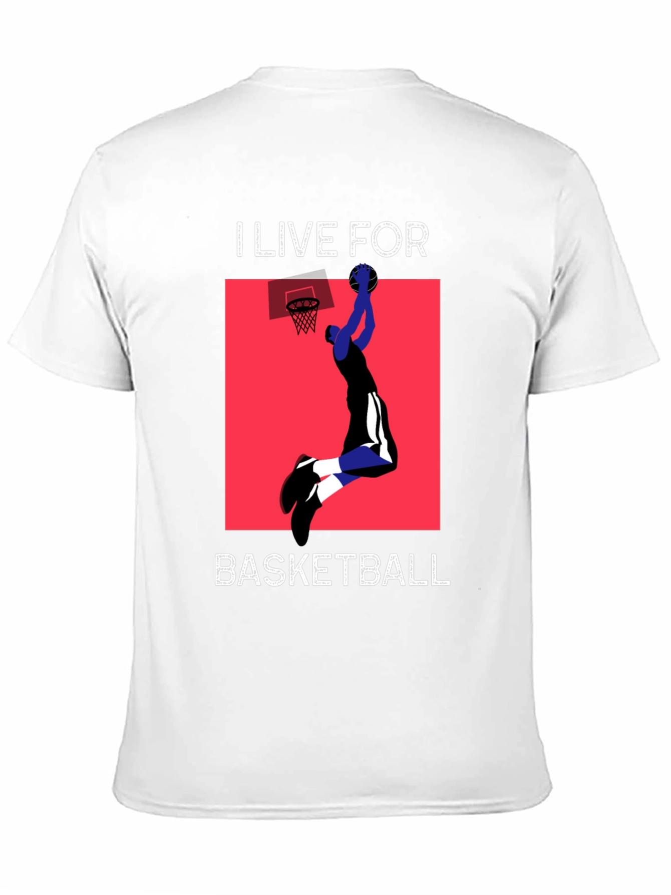 Black I Live For Basketball Black Graphic Tee view 11