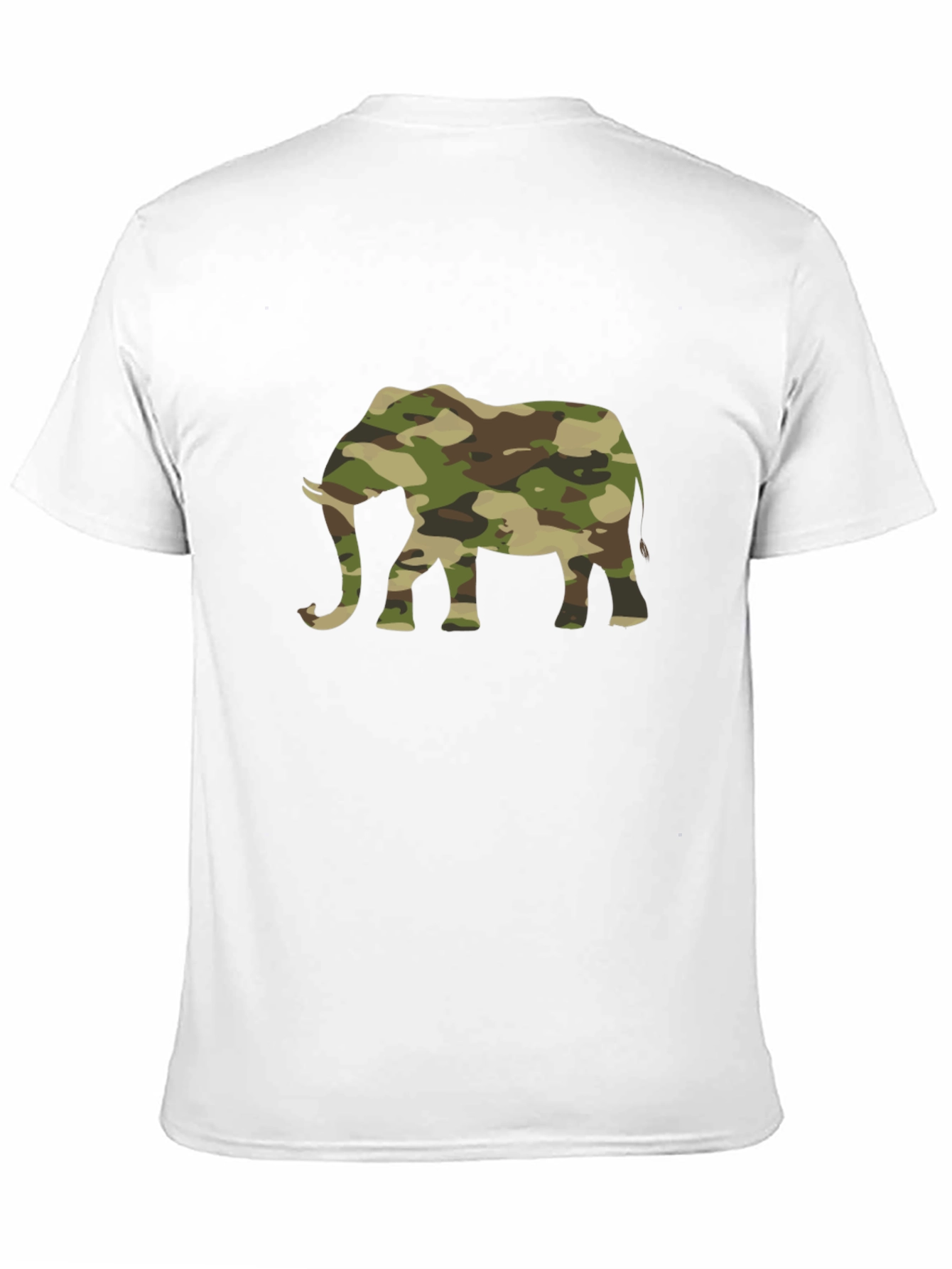 Black Camo Elephant Graphic Tee - Trendy Casual Style view 11