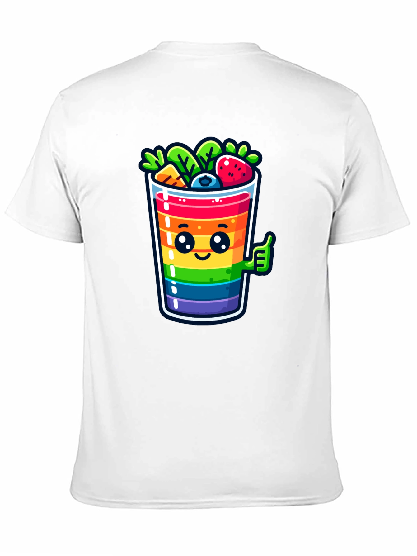 Black Rainbow Smoothie T-Shirt view 11