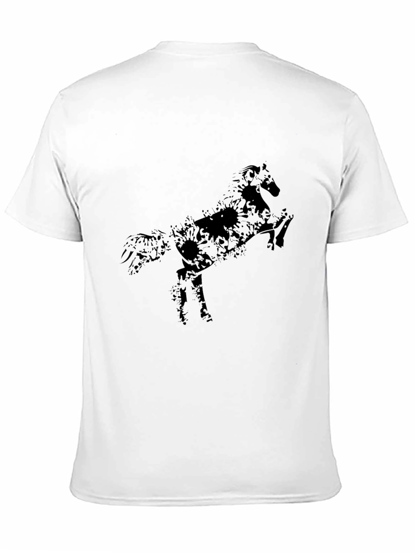 Black Black Horse Graphic Tee - Stylish Men's Casual Shirt view 11
