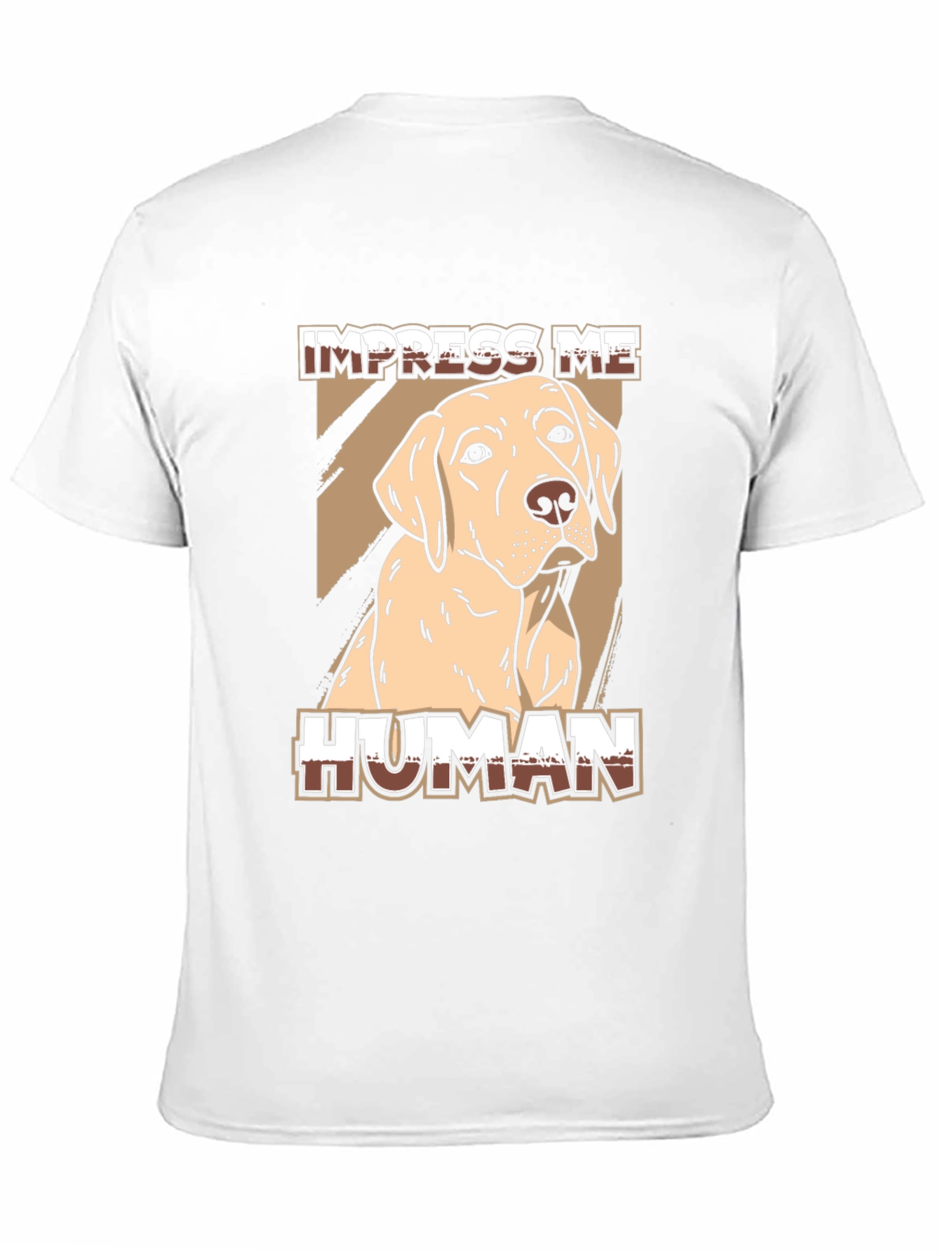 Black Impress Me Human Dog Graphic Tee - Black view 11