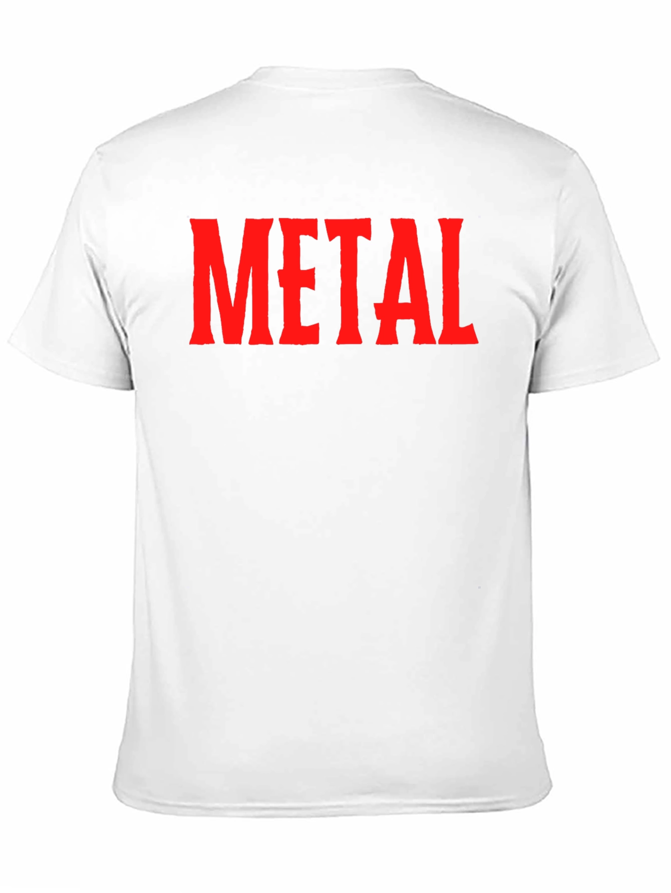 Black Metal Band Fan T-Shirt - Red Text Design view 11