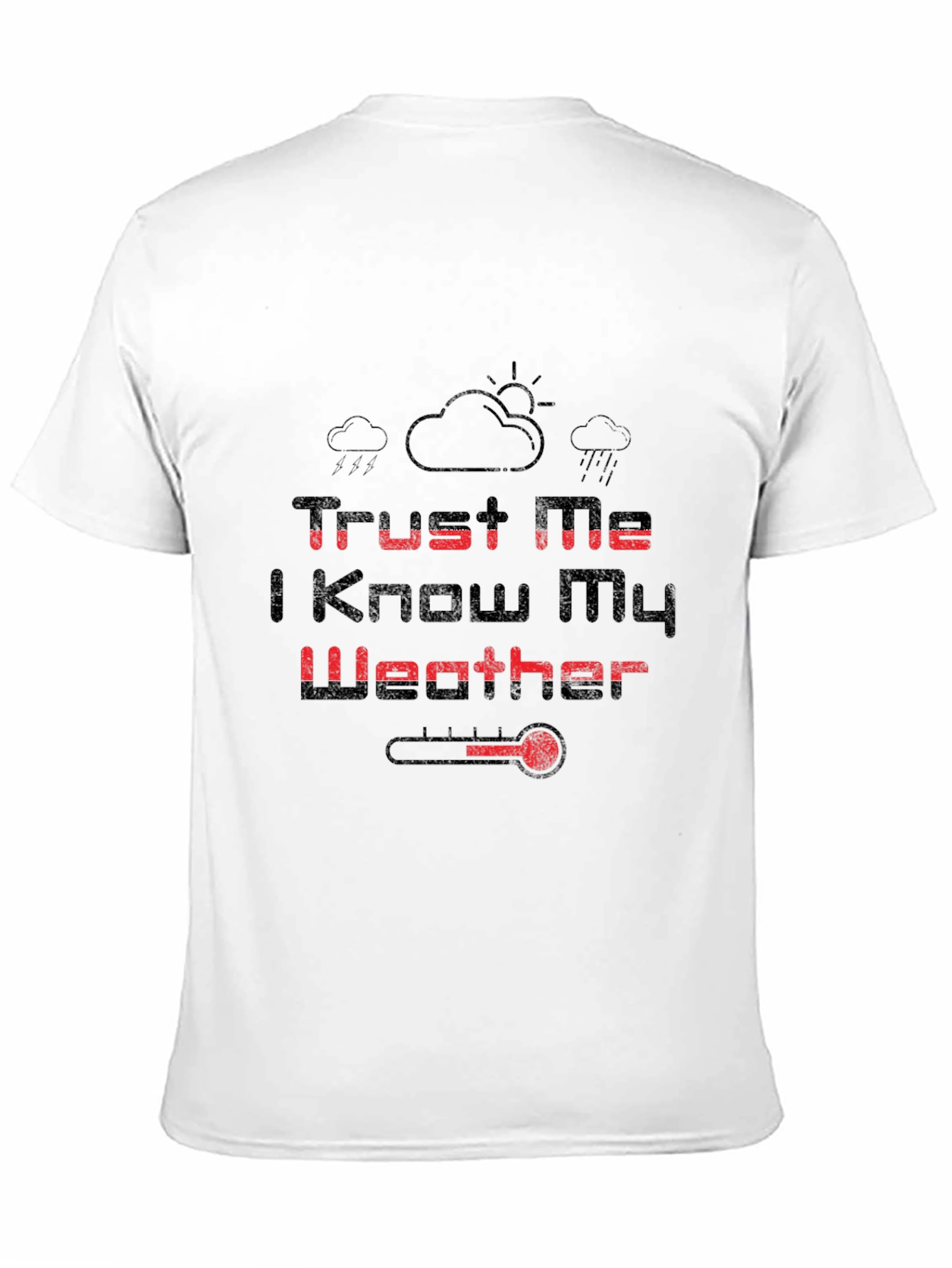 Black Trust Me Weather Graphic Tee view 11