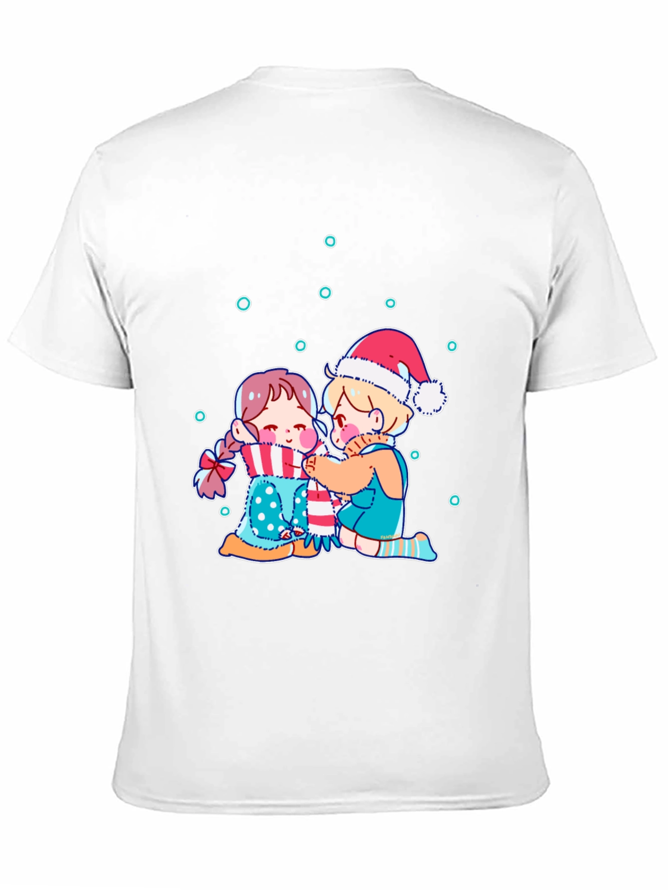Black Festive Friends Graphic Tee view 11